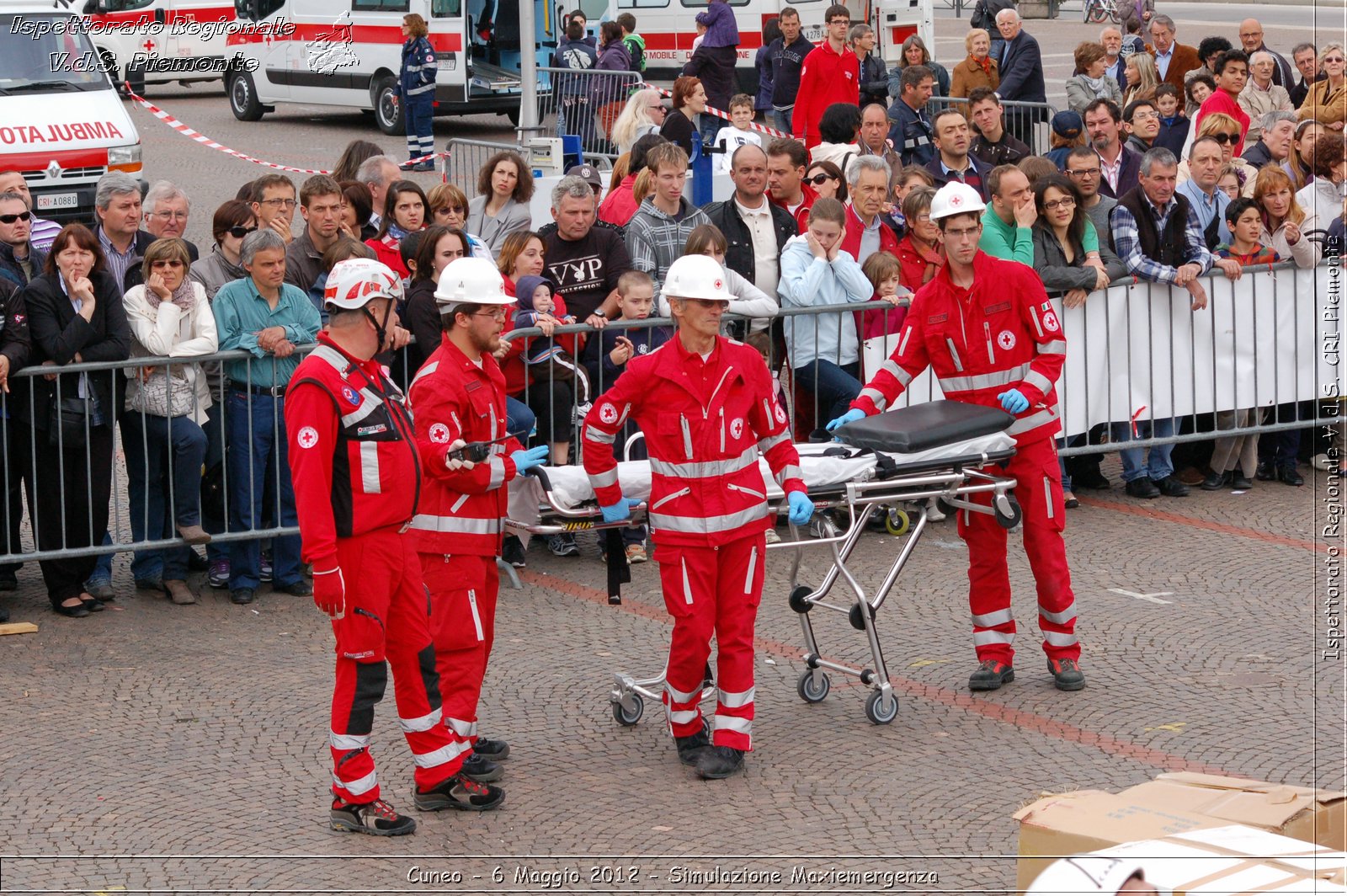 Cuneo - 6 Maggio 2012 - Simulazione Maxiemergenza- Croce Rossa Italiana - Ispettorato Regionale Volontari del Soccorso Piemonte