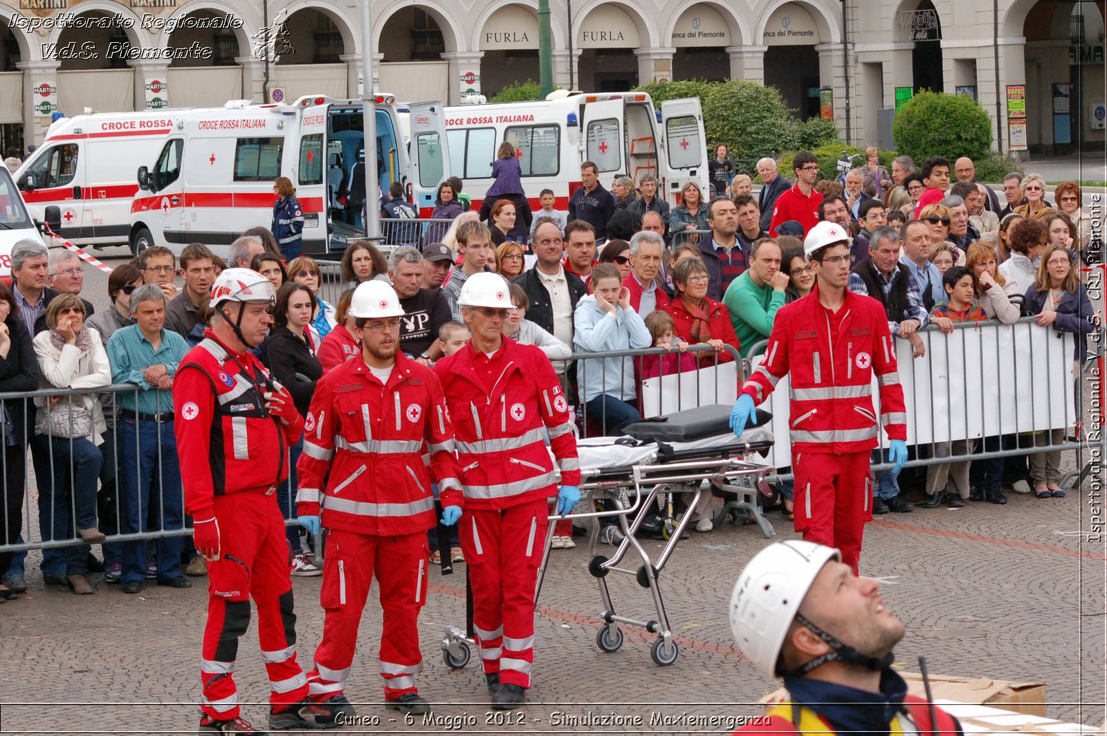 Cuneo - 6 Maggio 2012 - Simulazione Maxiemergenza- Croce Rossa Italiana - Ispettorato Regionale Volontari del Soccorso Piemonte