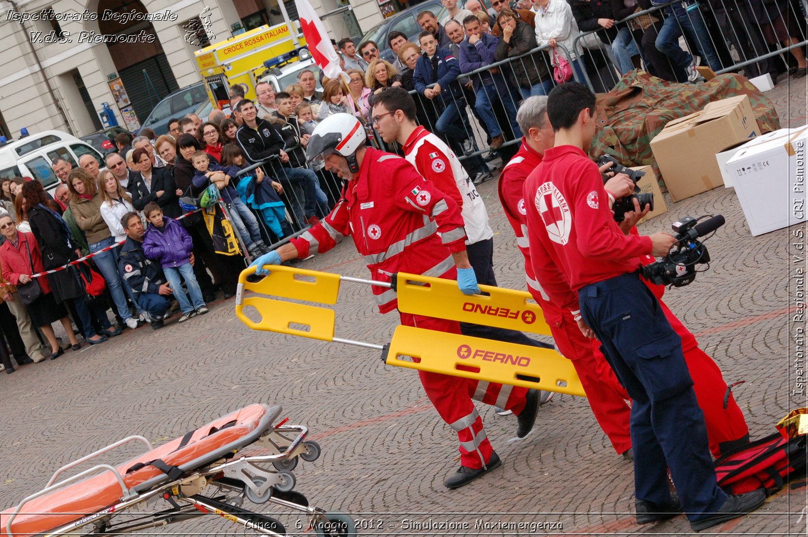 Cuneo - 6 Maggio 2012 - Simulazione Maxiemergenza- Croce Rossa Italiana - Ispettorato Regionale Volontari del Soccorso Piemonte