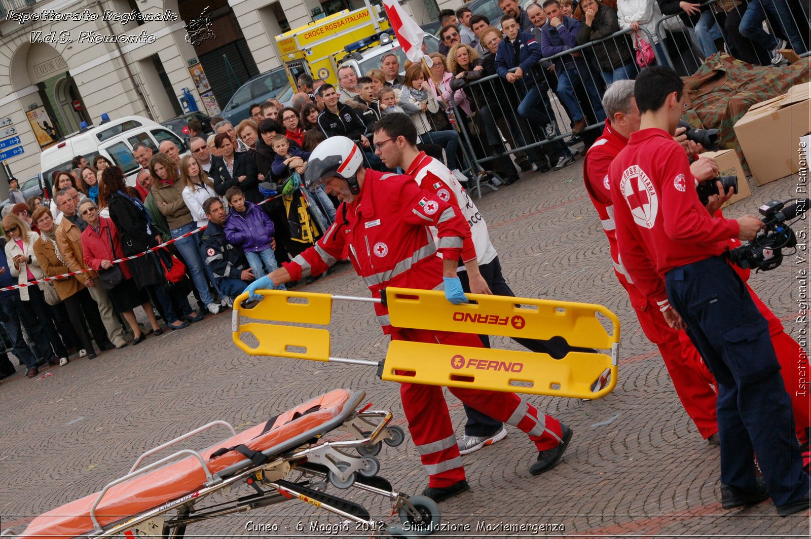 Cuneo - 6 Maggio 2012 - Simulazione Maxiemergenza- Croce Rossa Italiana - Ispettorato Regionale Volontari del Soccorso Piemonte