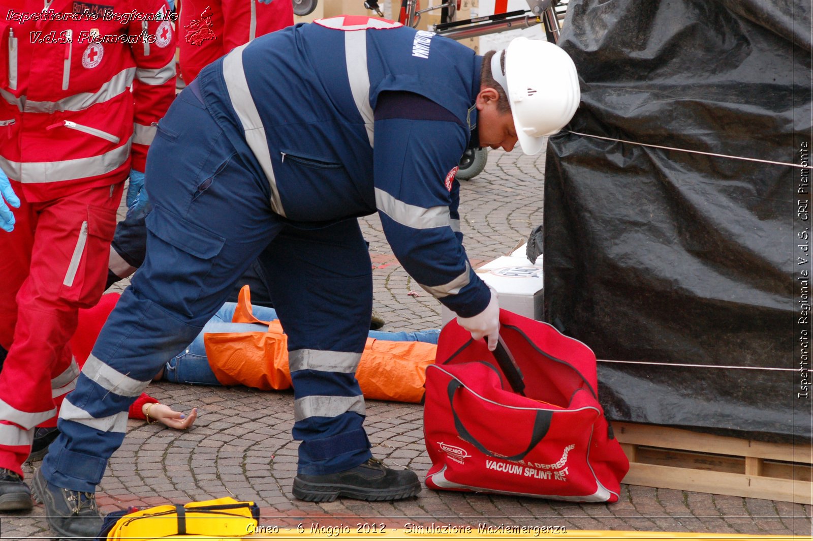 Cuneo - 6 Maggio 2012 - Simulazione Maxiemergenza- Croce Rossa Italiana - Ispettorato Regionale Volontari del Soccorso Piemonte