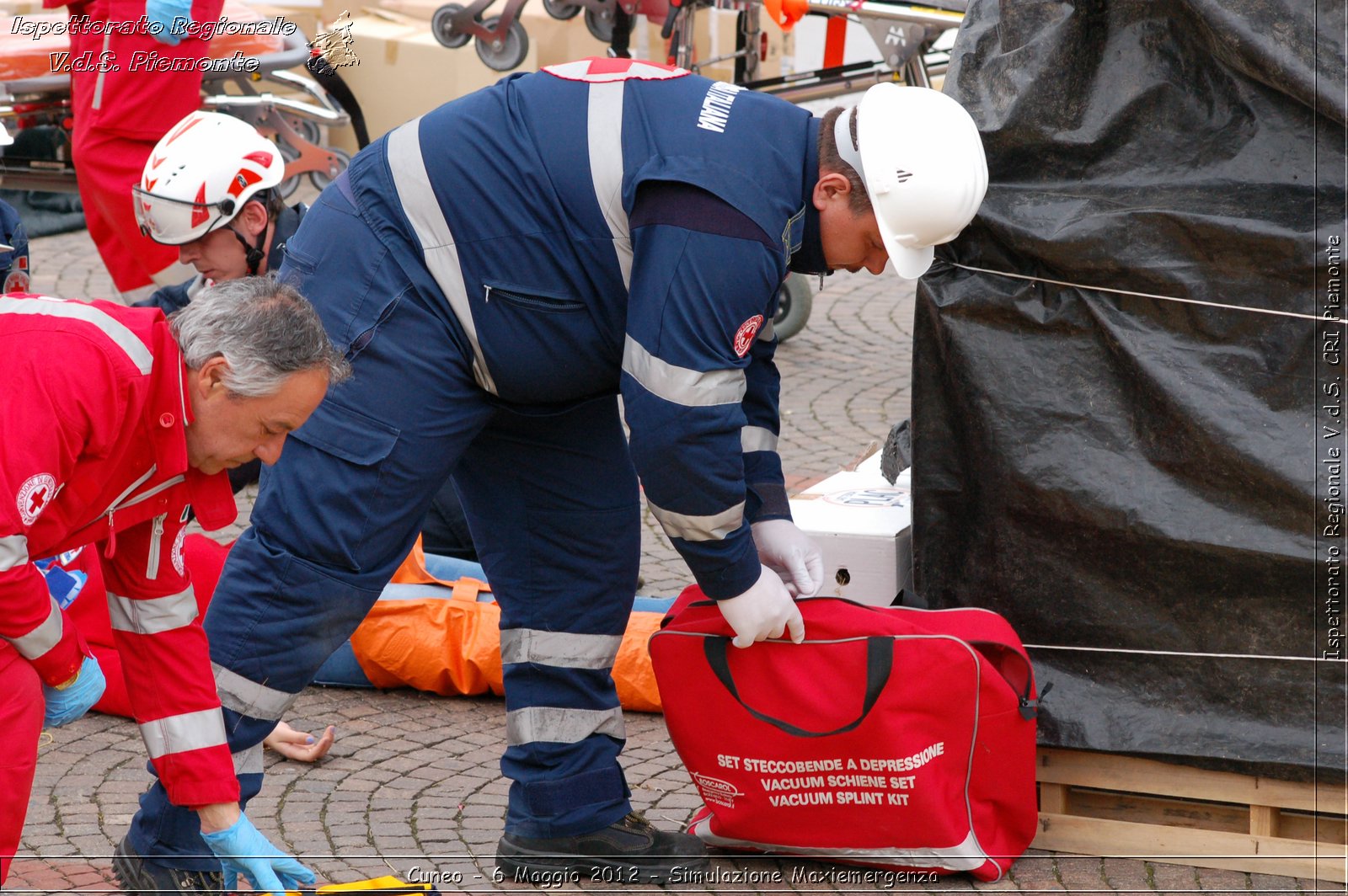 Cuneo - 6 Maggio 2012 - Simulazione Maxiemergenza- Croce Rossa Italiana - Ispettorato Regionale Volontari del Soccorso Piemonte