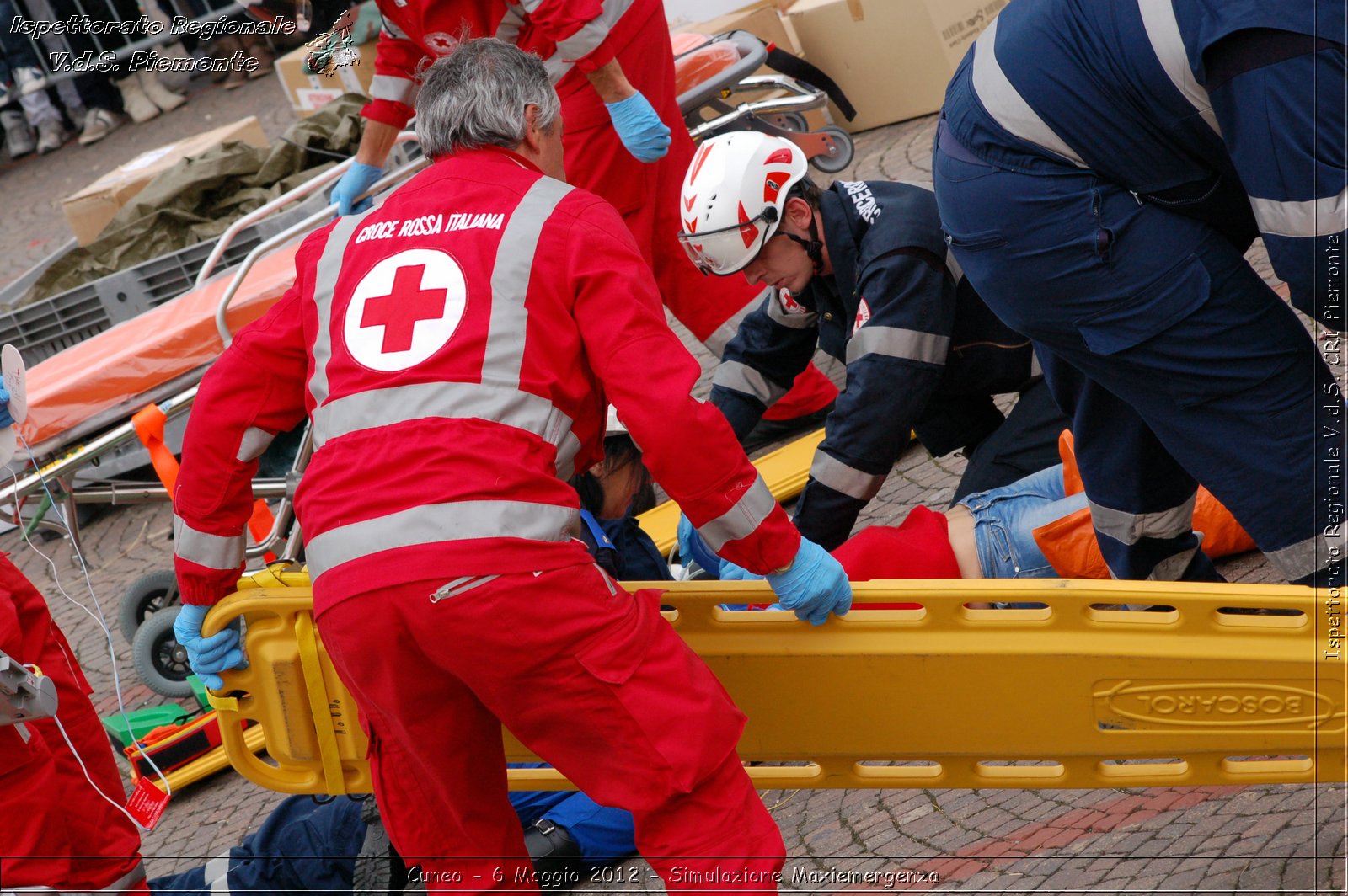 Cuneo - 6 Maggio 2012 - Simulazione Maxiemergenza- Croce Rossa Italiana - Ispettorato Regionale Volontari del Soccorso Piemonte