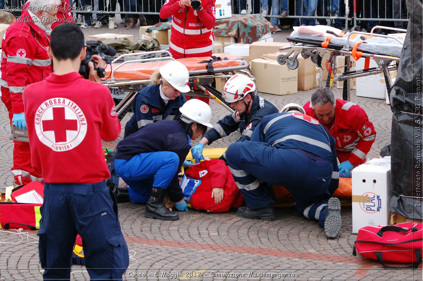 Cuneo - 6 Maggio 2012 - Simulazione Maxiemergenza- Croce Rossa Italiana - Ispettorato Regionale Volontari del Soccorso Piemonte