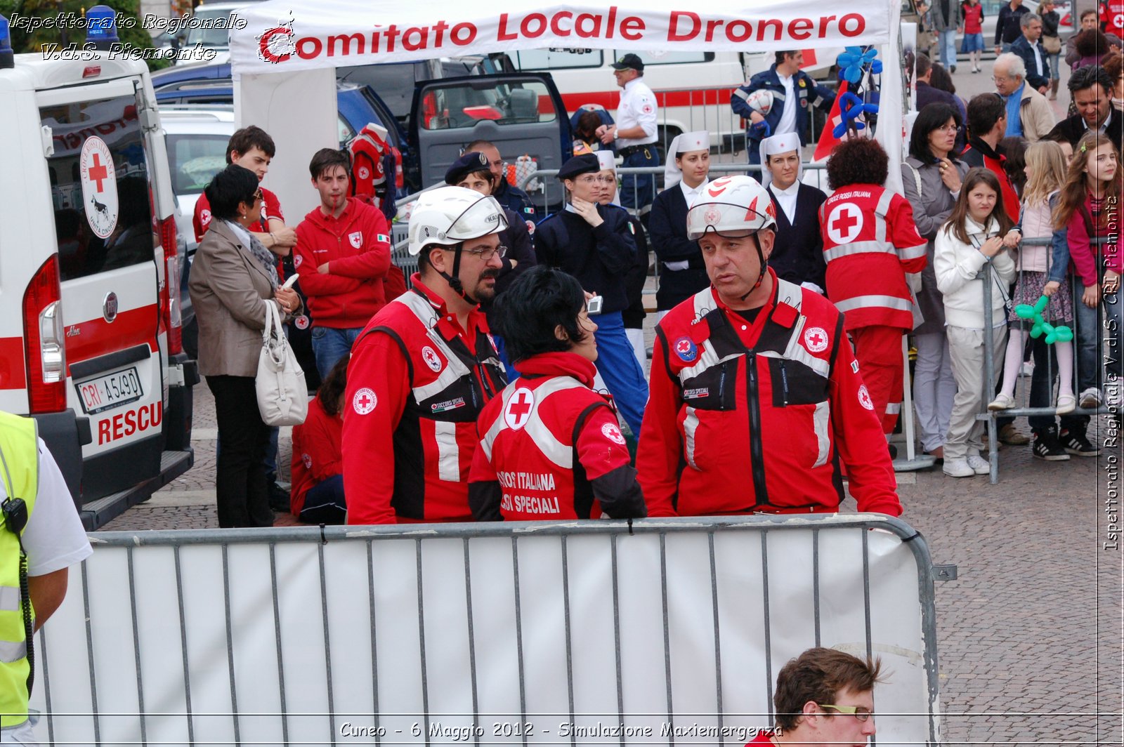 Cuneo - 6 Maggio 2012 - Simulazione Maxiemergenza- Croce Rossa Italiana - Ispettorato Regionale Volontari del Soccorso Piemonte