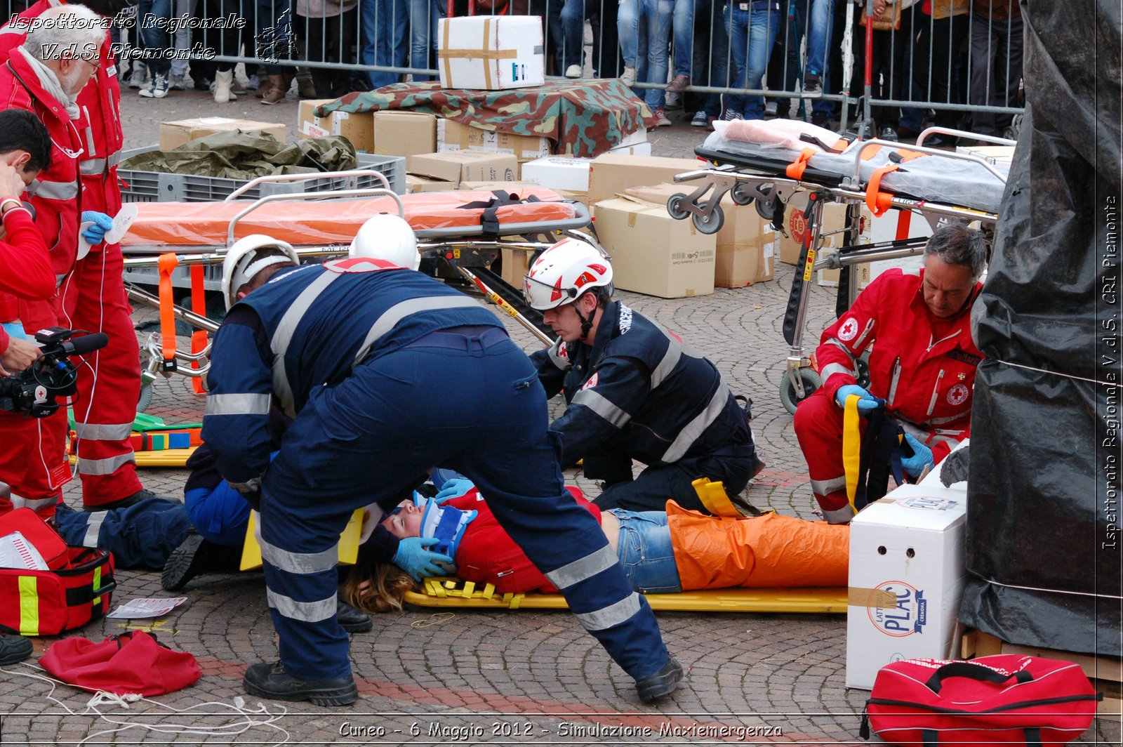 Cuneo - 6 Maggio 2012 - Simulazione Maxiemergenza- Croce Rossa Italiana - Ispettorato Regionale Volontari del Soccorso Piemonte