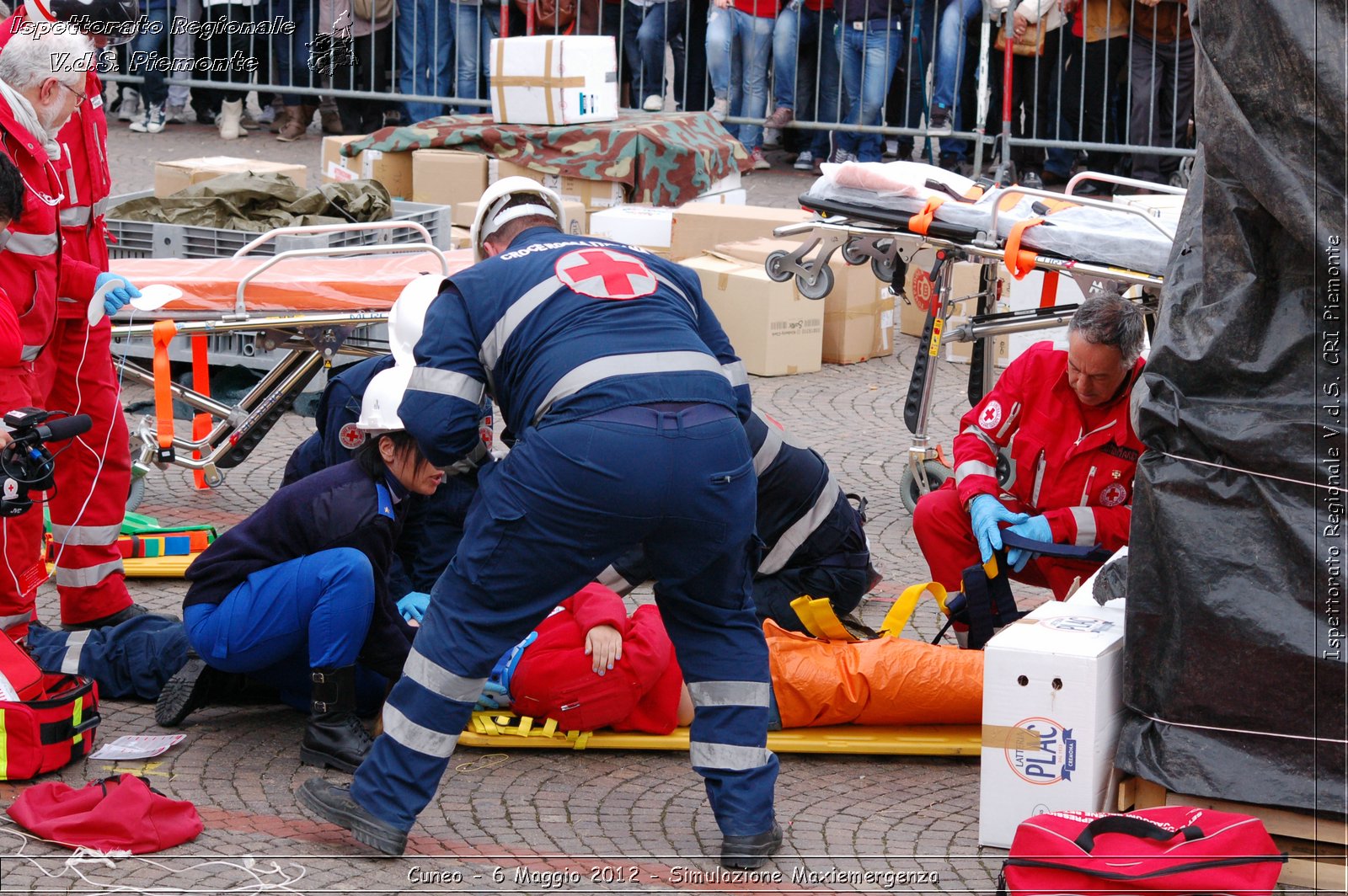 Cuneo - 6 Maggio 2012 - Simulazione Maxiemergenza- Croce Rossa Italiana - Ispettorato Regionale Volontari del Soccorso Piemonte