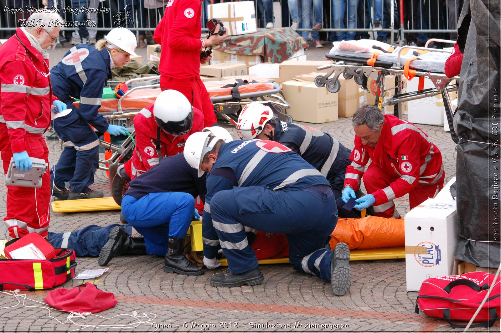 Cuneo - 6 Maggio 2012 - Simulazione Maxiemergenza- Croce Rossa Italiana - Ispettorato Regionale Volontari del Soccorso Piemonte