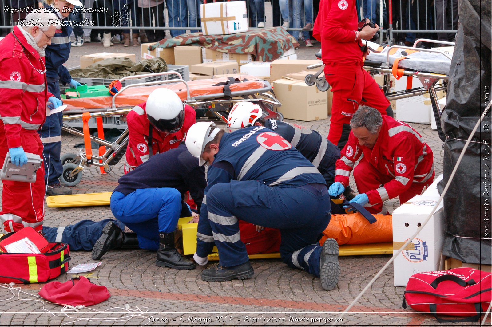 Cuneo - 6 Maggio 2012 - Simulazione Maxiemergenza- Croce Rossa Italiana - Ispettorato Regionale Volontari del Soccorso Piemonte