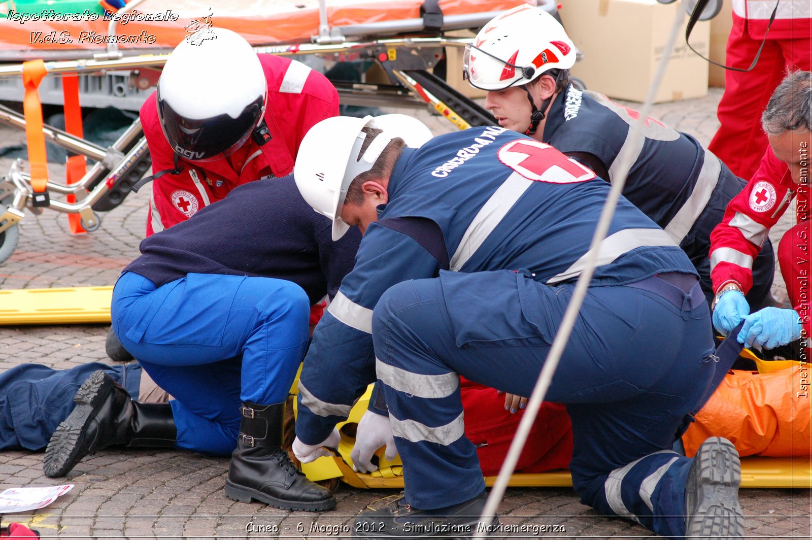 Cuneo - 6 Maggio 2012 - Simulazione Maxiemergenza- Croce Rossa Italiana - Ispettorato Regionale Volontari del Soccorso Piemonte