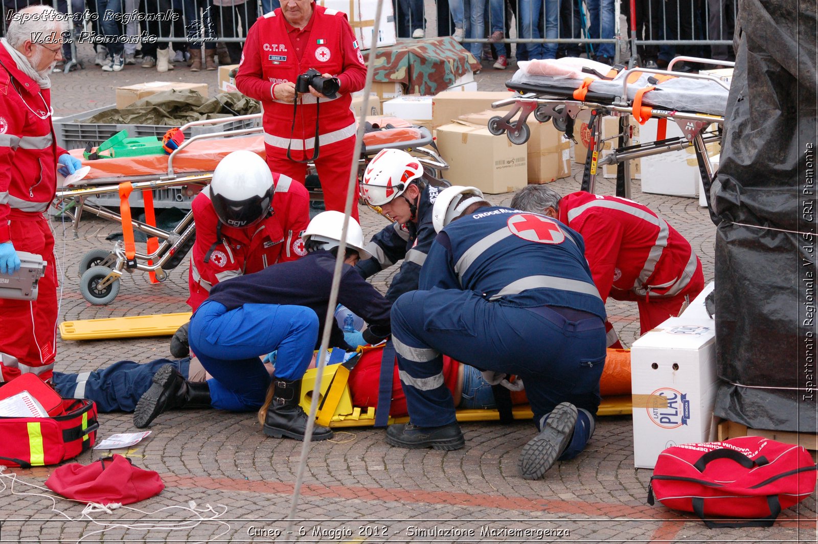 Cuneo - 6 Maggio 2012 - Simulazione Maxiemergenza- Croce Rossa Italiana - Ispettorato Regionale Volontari del Soccorso Piemonte