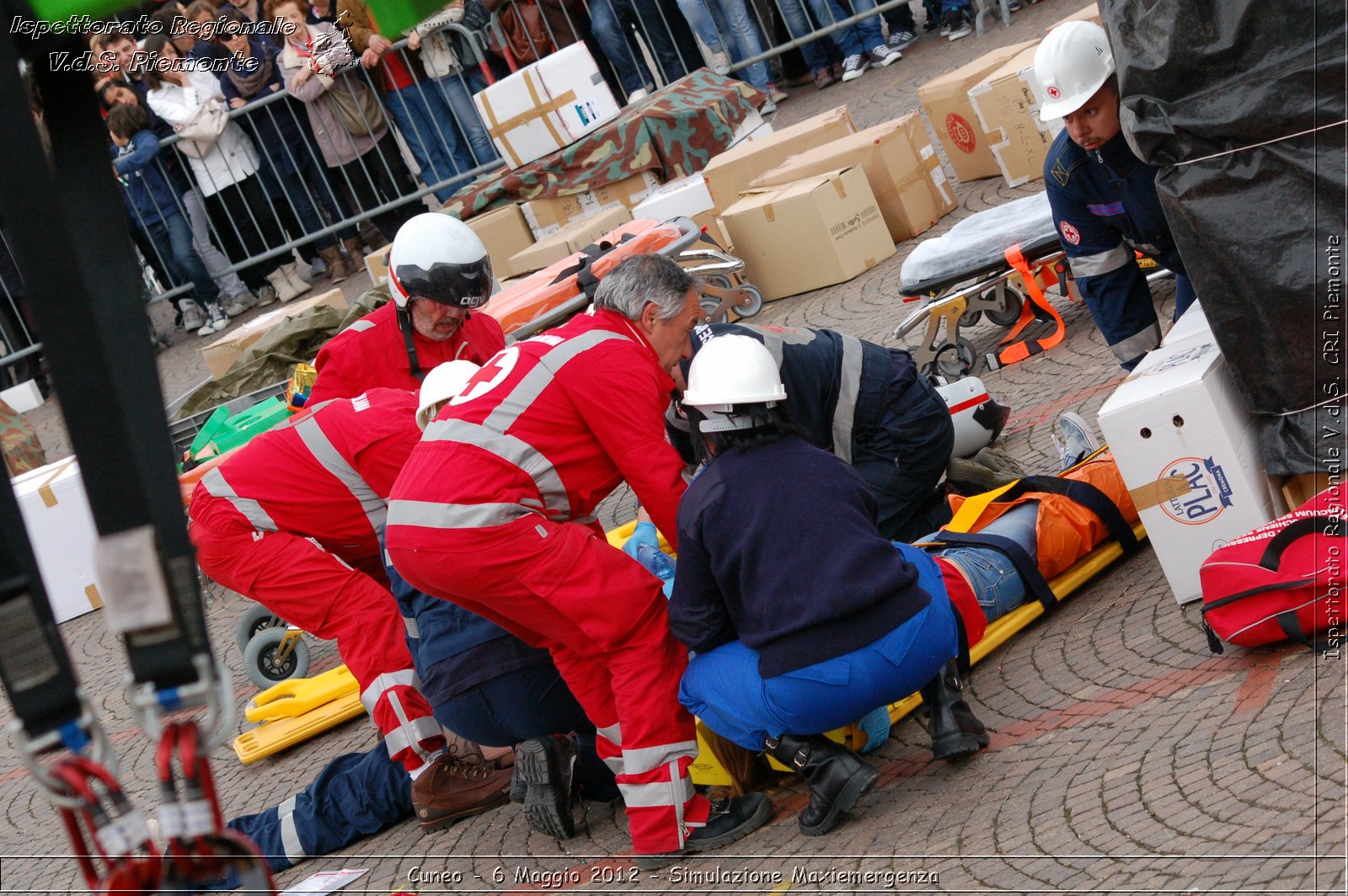 Cuneo - 6 Maggio 2012 - Simulazione Maxiemergenza- Croce Rossa Italiana - Ispettorato Regionale Volontari del Soccorso Piemonte