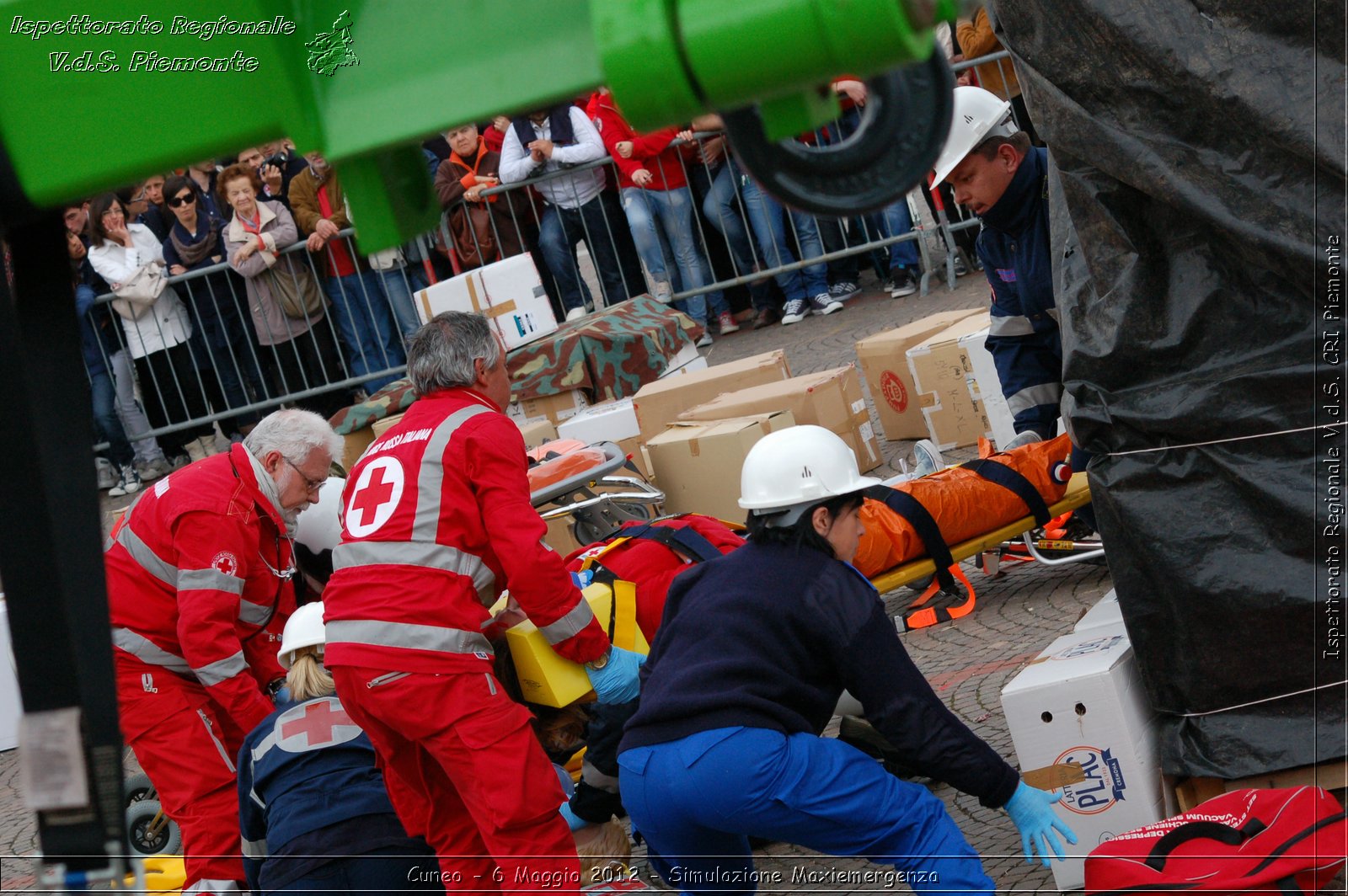 Cuneo - 6 Maggio 2012 - Simulazione Maxiemergenza- Croce Rossa Italiana - Ispettorato Regionale Volontari del Soccorso Piemonte