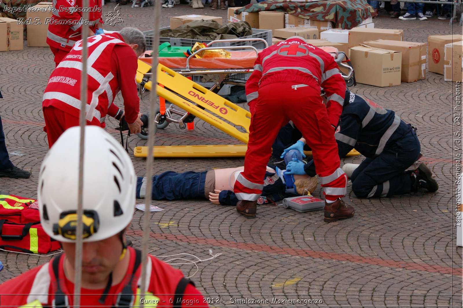 Cuneo - 6 Maggio 2012 - Simulazione Maxiemergenza- Croce Rossa Italiana - Ispettorato Regionale Volontari del Soccorso Piemonte