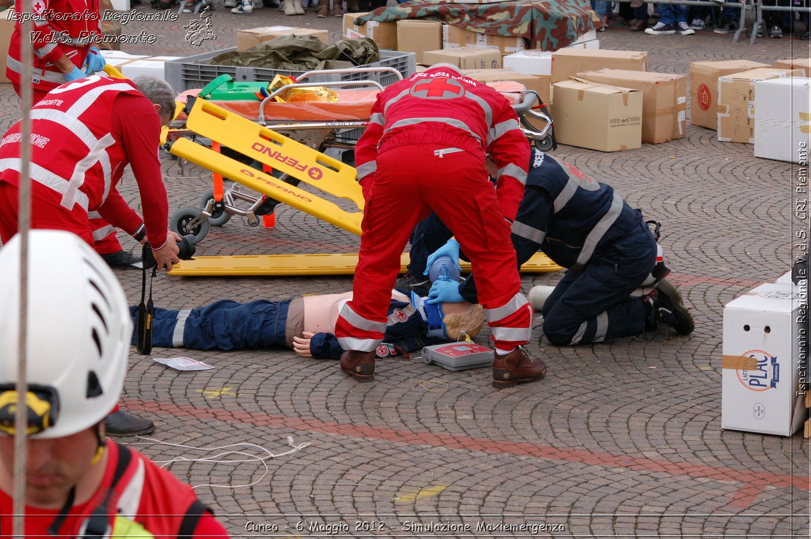 Cuneo - 6 Maggio 2012 - Simulazione Maxiemergenza- Croce Rossa Italiana - Ispettorato Regionale Volontari del Soccorso Piemonte