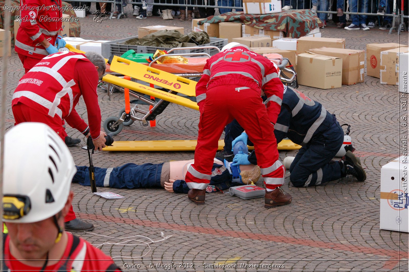 Cuneo - 6 Maggio 2012 - Simulazione Maxiemergenza- Croce Rossa Italiana - Ispettorato Regionale Volontari del Soccorso Piemonte
