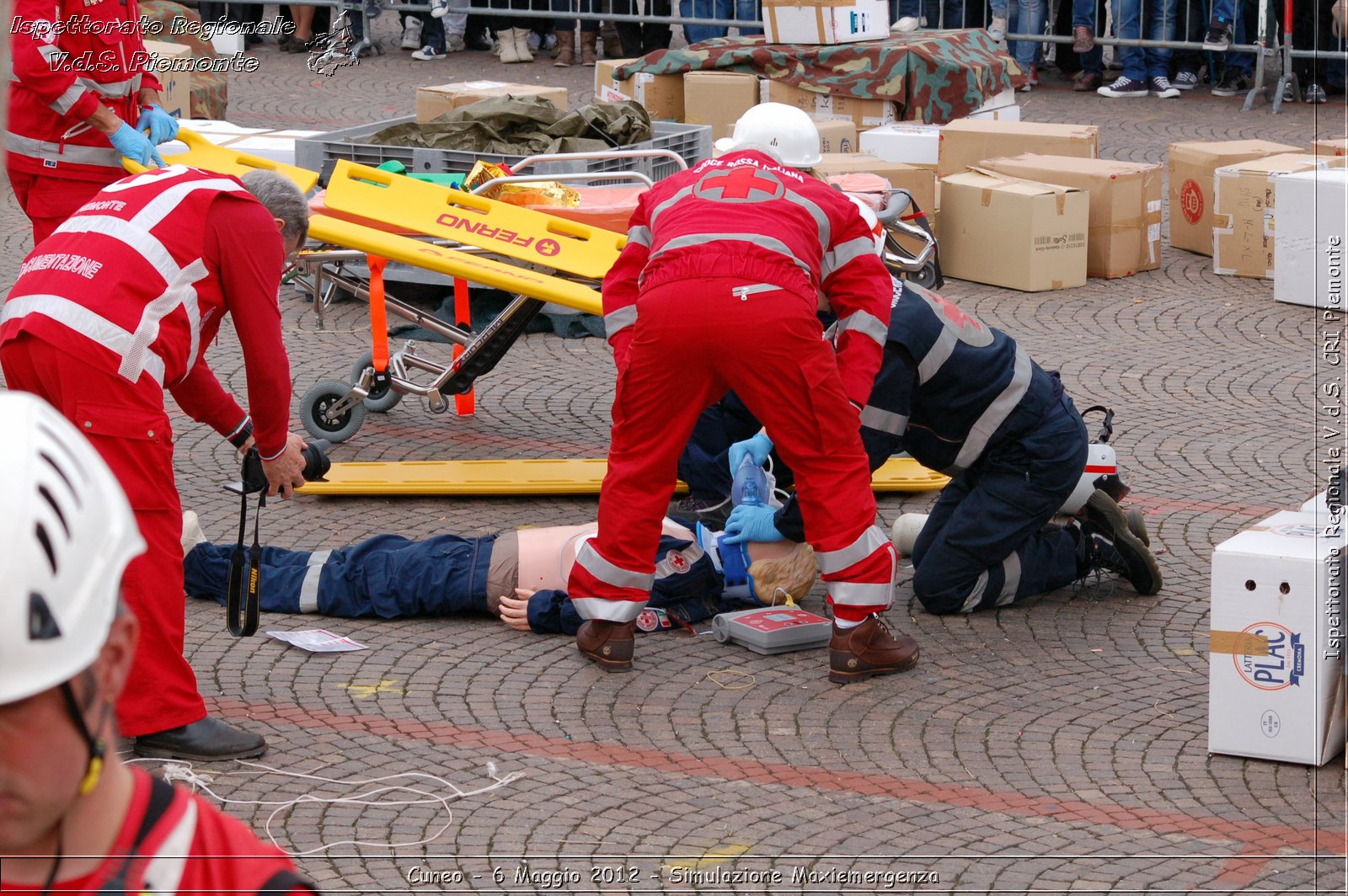 Cuneo - 6 Maggio 2012 - Simulazione Maxiemergenza- Croce Rossa Italiana - Ispettorato Regionale Volontari del Soccorso Piemonte