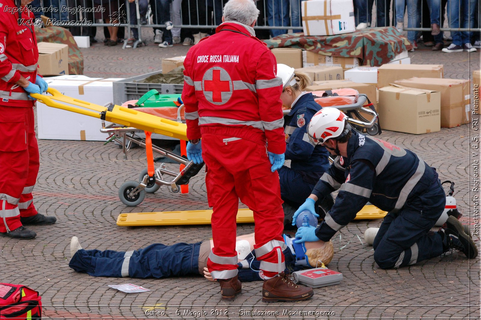 Cuneo - 6 Maggio 2012 - Simulazione Maxiemergenza- Croce Rossa Italiana - Ispettorato Regionale Volontari del Soccorso Piemonte