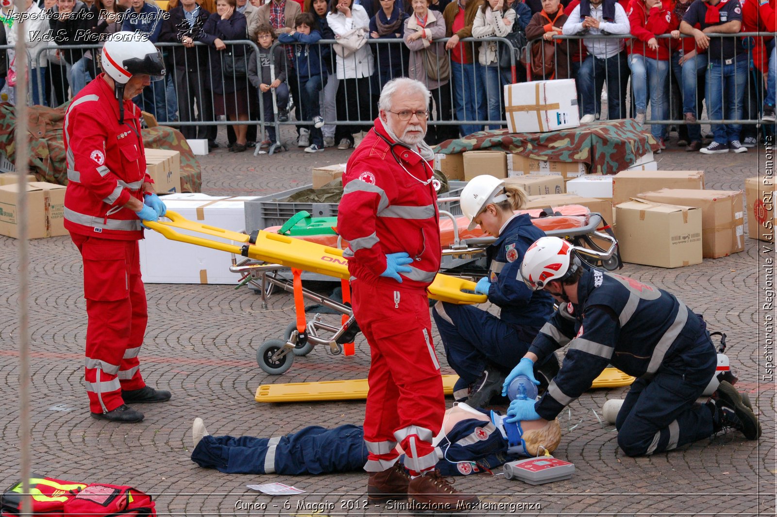 Cuneo - 6 Maggio 2012 - Simulazione Maxiemergenza- Croce Rossa Italiana - Ispettorato Regionale Volontari del Soccorso Piemonte