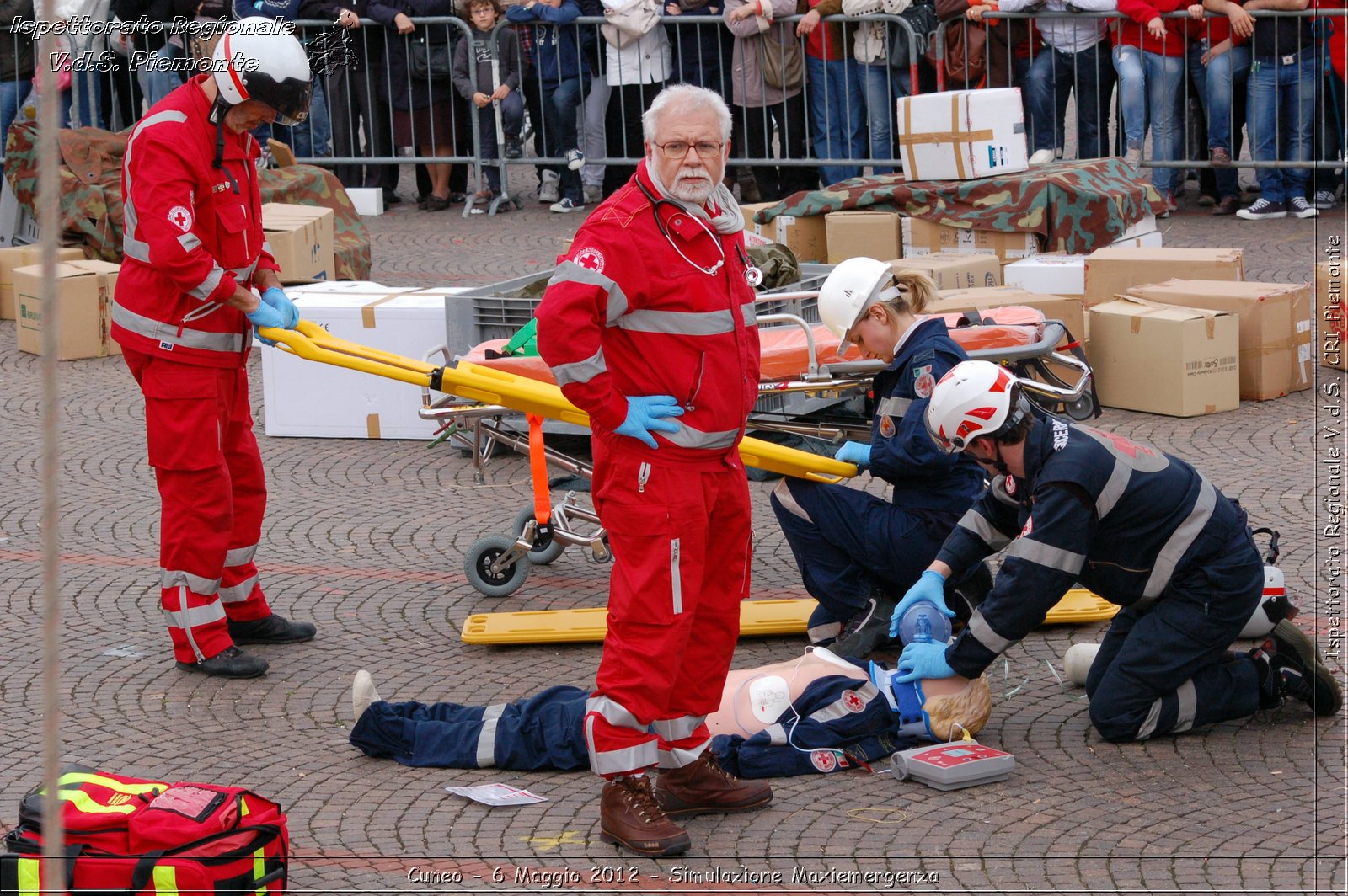 Cuneo - 6 Maggio 2012 - Simulazione Maxiemergenza- Croce Rossa Italiana - Ispettorato Regionale Volontari del Soccorso Piemonte