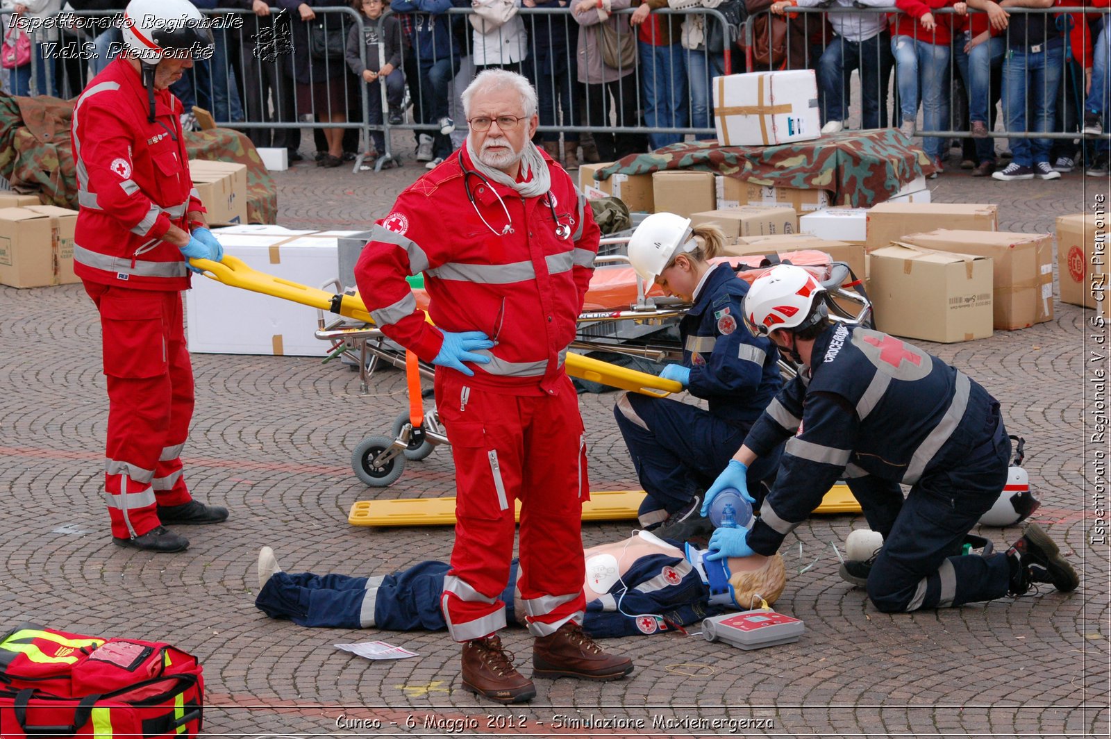 Cuneo - 6 Maggio 2012 - Simulazione Maxiemergenza- Croce Rossa Italiana - Ispettorato Regionale Volontari del Soccorso Piemonte