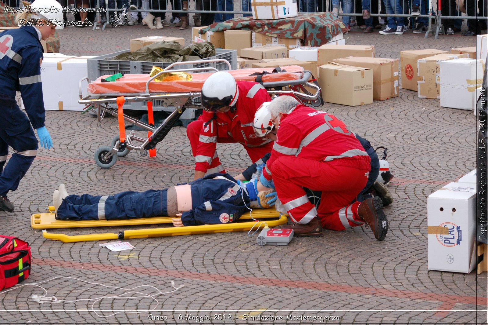 Cuneo - 6 Maggio 2012 - Simulazione Maxiemergenza- Croce Rossa Italiana - Ispettorato Regionale Volontari del Soccorso Piemonte