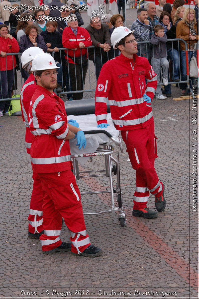 Cuneo - 6 Maggio 2012 - Simulazione Maxiemergenza- Croce Rossa Italiana - Ispettorato Regionale Volontari del Soccorso Piemonte