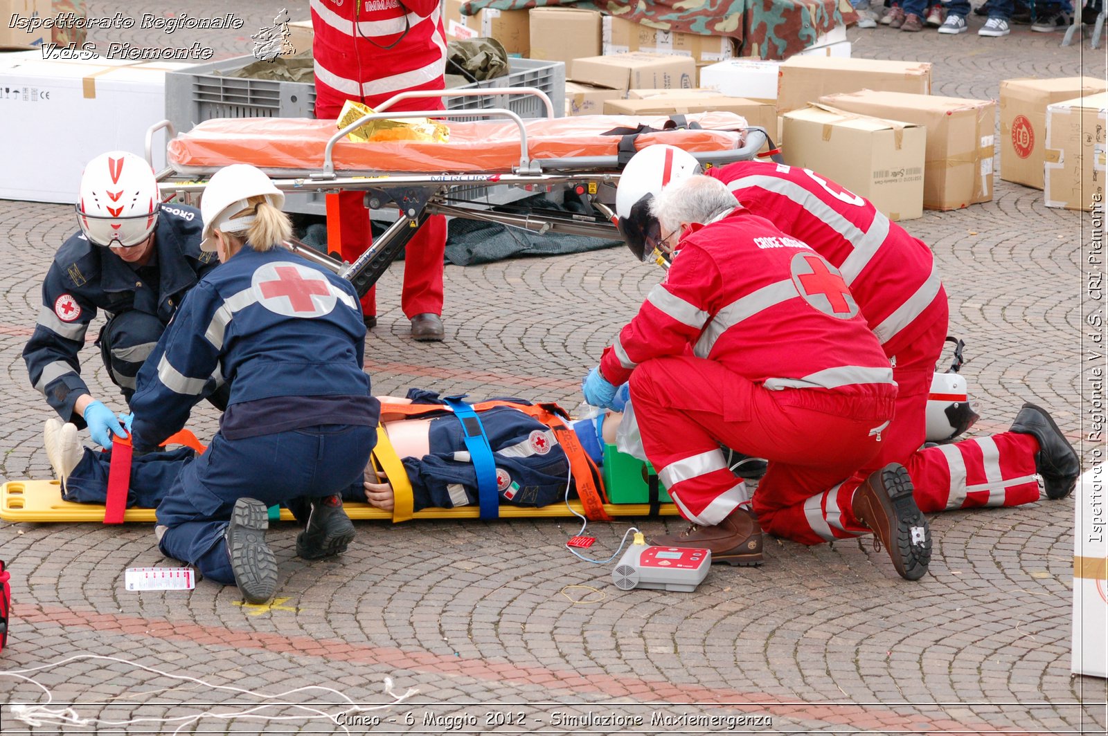 Cuneo - 6 Maggio 2012 - Simulazione Maxiemergenza- Croce Rossa Italiana - Ispettorato Regionale Volontari del Soccorso Piemonte