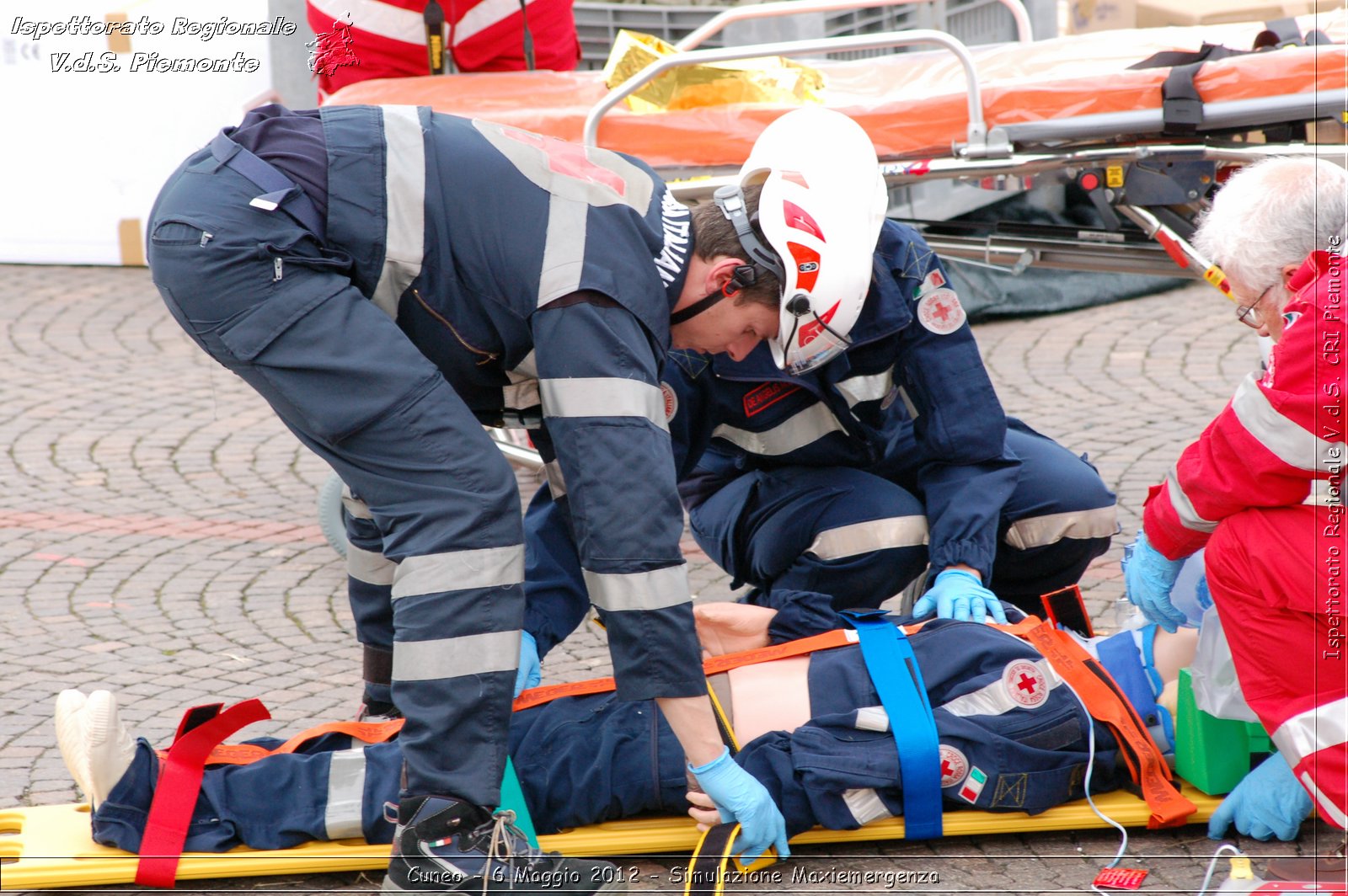 Cuneo - 6 Maggio 2012 - Simulazione Maxiemergenza- Croce Rossa Italiana - Ispettorato Regionale Volontari del Soccorso Piemonte