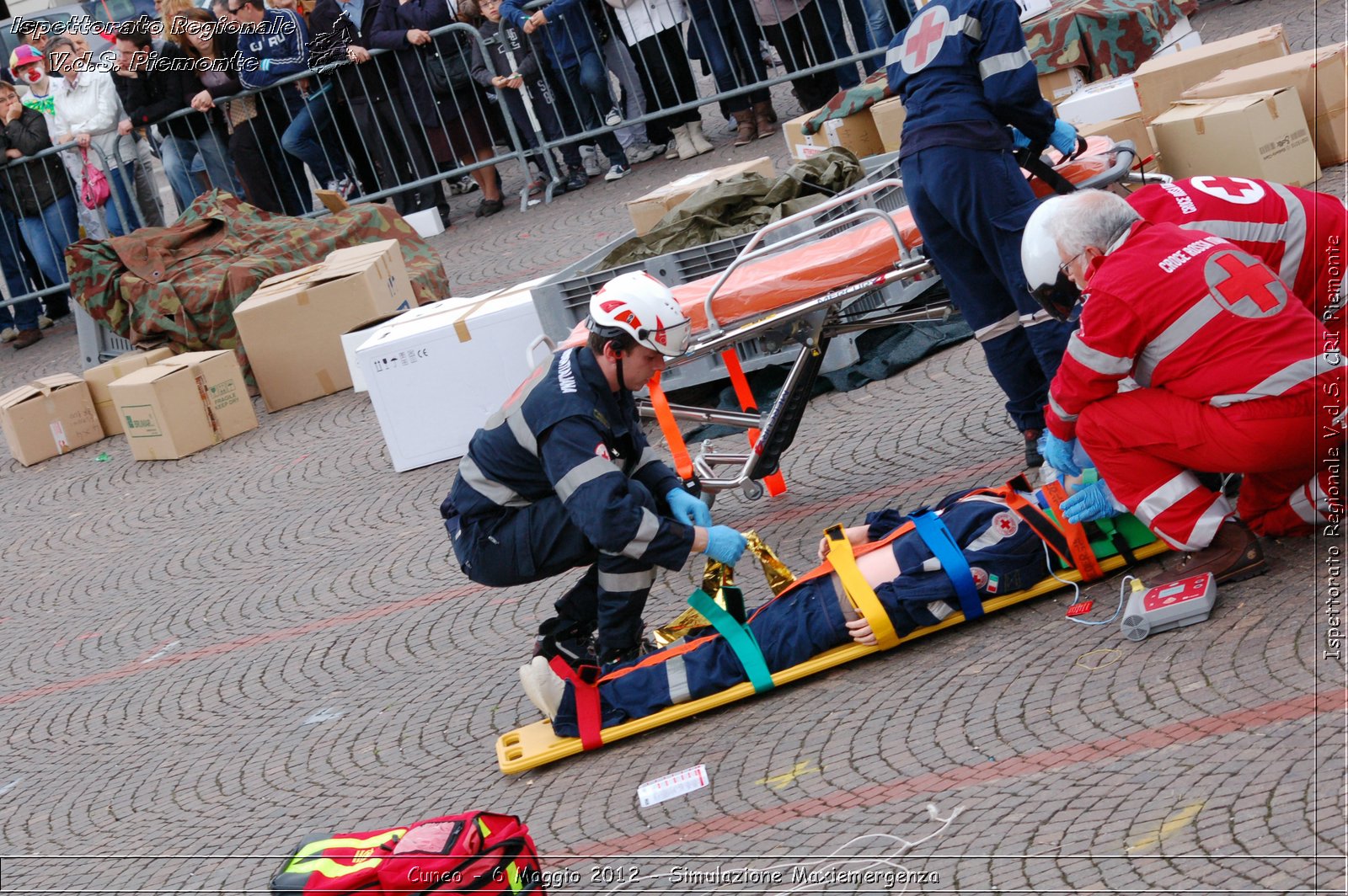 Cuneo - 6 Maggio 2012 - Simulazione Maxiemergenza- Croce Rossa Italiana - Ispettorato Regionale Volontari del Soccorso Piemonte