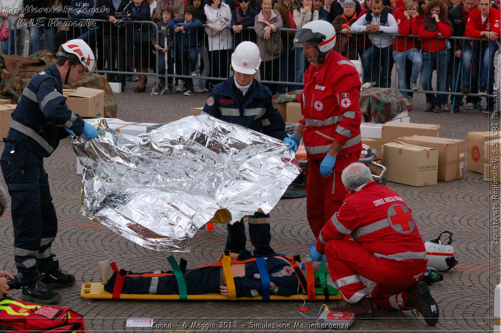 Cuneo - 6 Maggio 2012 - Simulazione Maxiemergenza- Croce Rossa Italiana - Ispettorato Regionale Volontari del Soccorso Piemonte