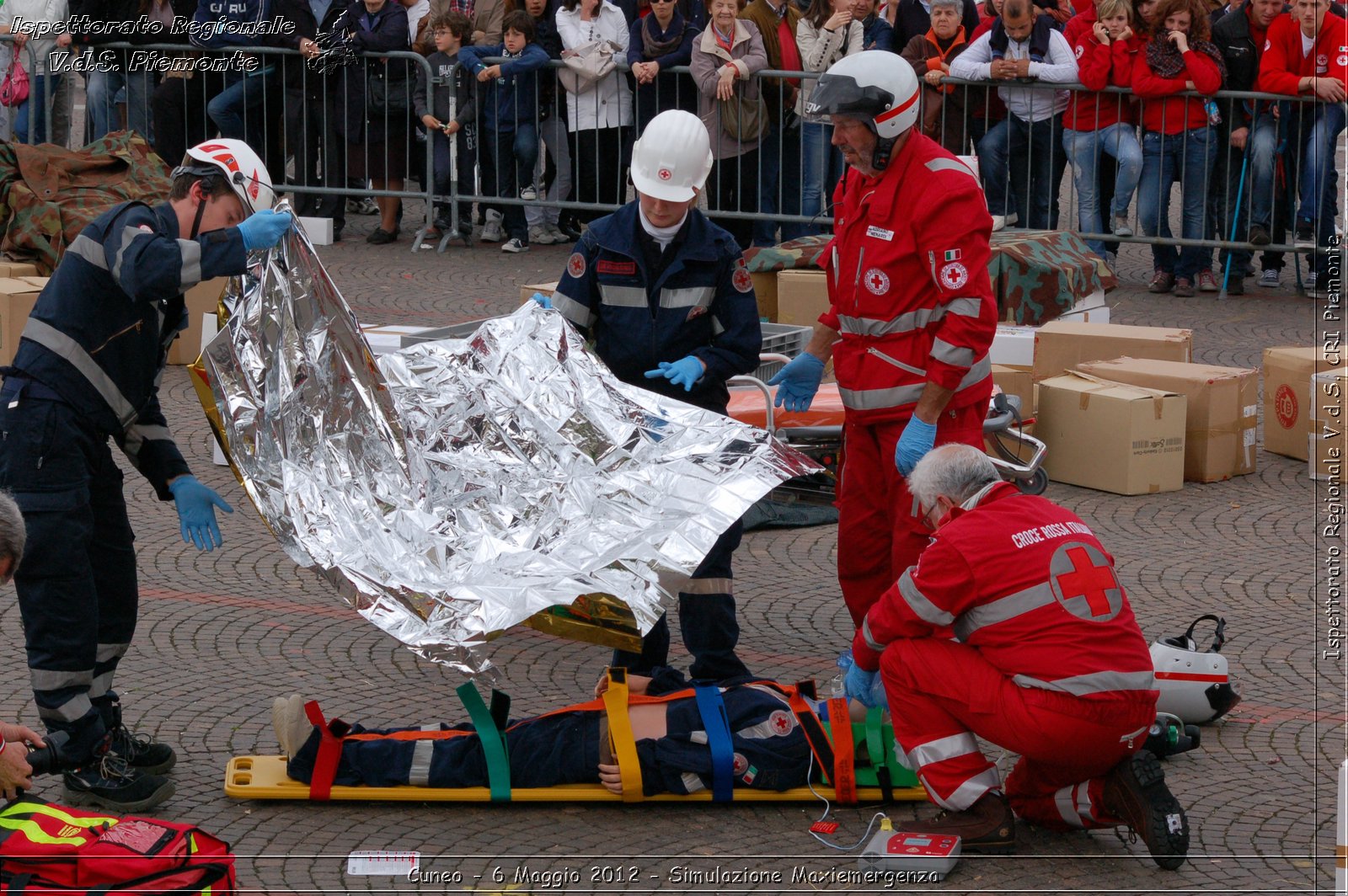 Cuneo - 6 Maggio 2012 - Simulazione Maxiemergenza- Croce Rossa Italiana - Ispettorato Regionale Volontari del Soccorso Piemonte