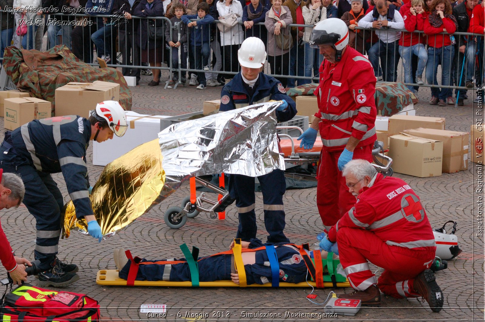 Cuneo - 6 Maggio 2012 - Simulazione Maxiemergenza- Croce Rossa Italiana - Ispettorato Regionale Volontari del Soccorso Piemonte