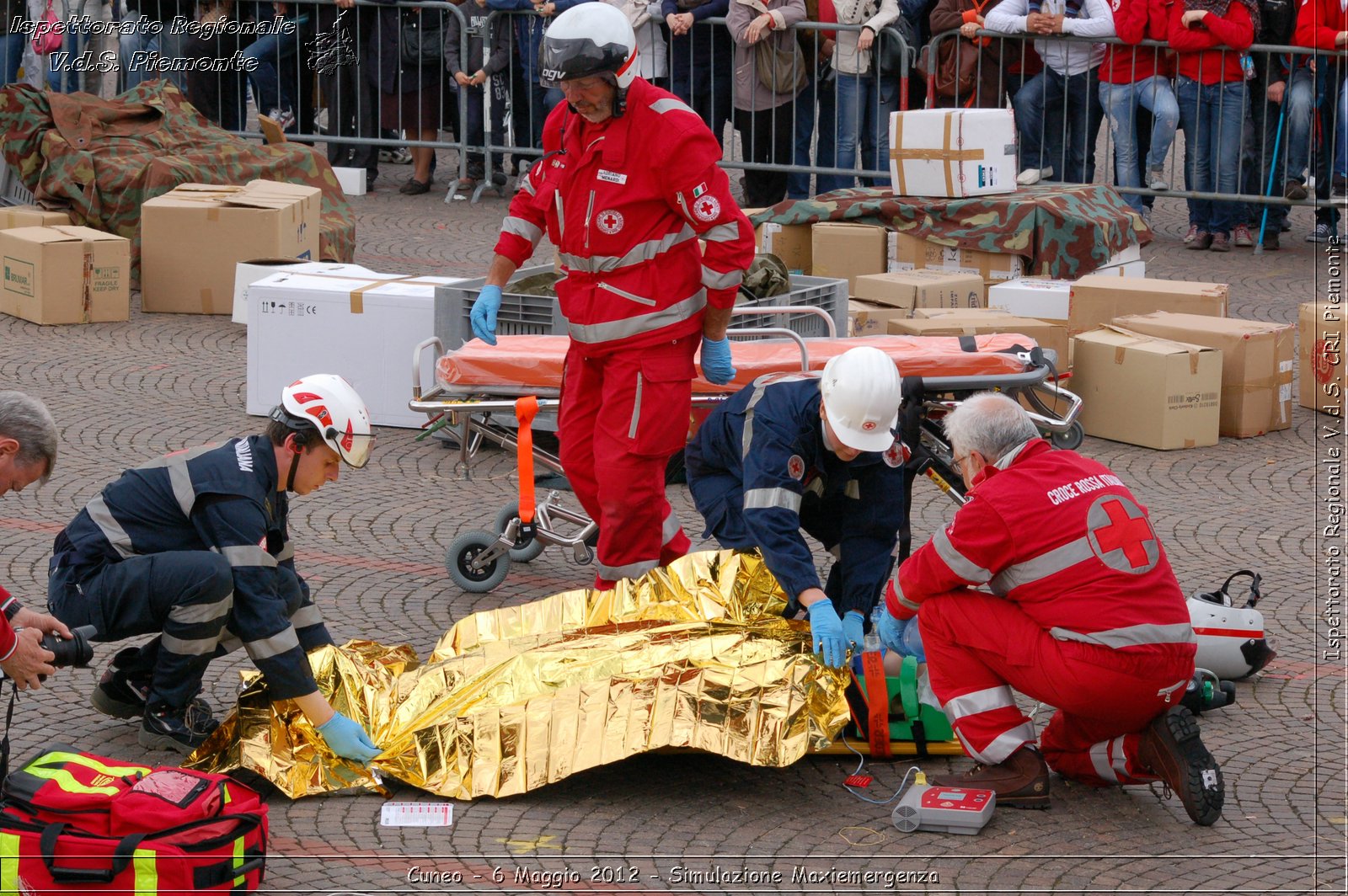 Cuneo - 6 Maggio 2012 - Simulazione Maxiemergenza- Croce Rossa Italiana - Ispettorato Regionale Volontari del Soccorso Piemonte