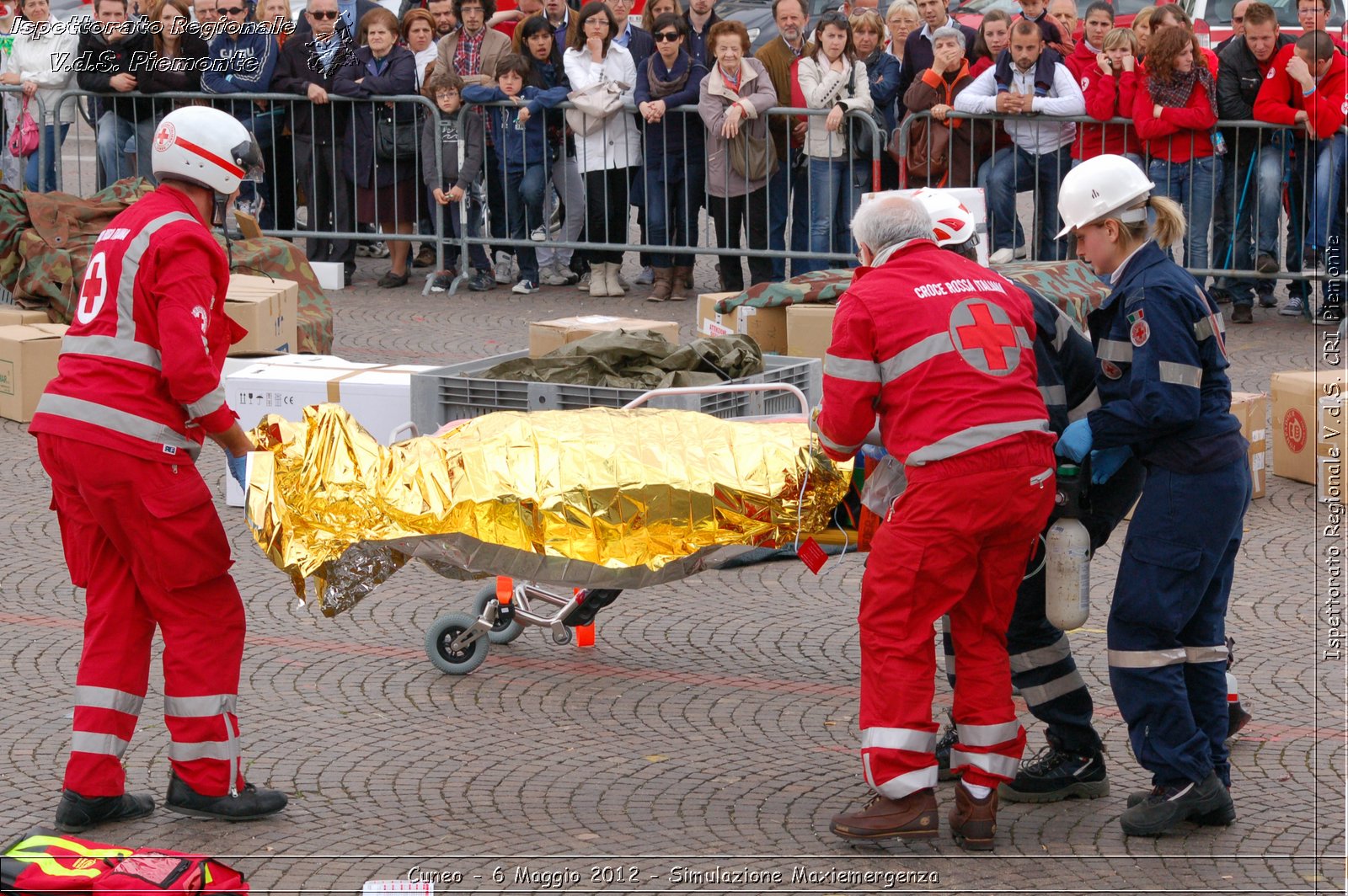 Cuneo - 6 Maggio 2012 - Simulazione Maxiemergenza- Croce Rossa Italiana - Ispettorato Regionale Volontari del Soccorso Piemonte