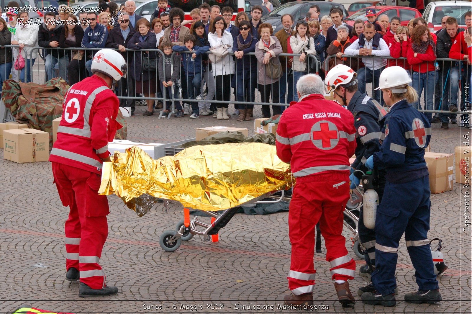 Cuneo - 6 Maggio 2012 - Simulazione Maxiemergenza- Croce Rossa Italiana - Ispettorato Regionale Volontari del Soccorso Piemonte