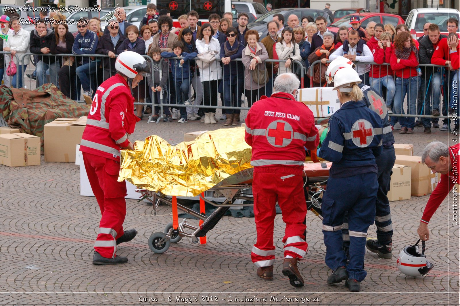 Cuneo - 6 Maggio 2012 - Simulazione Maxiemergenza- Croce Rossa Italiana - Ispettorato Regionale Volontari del Soccorso Piemonte