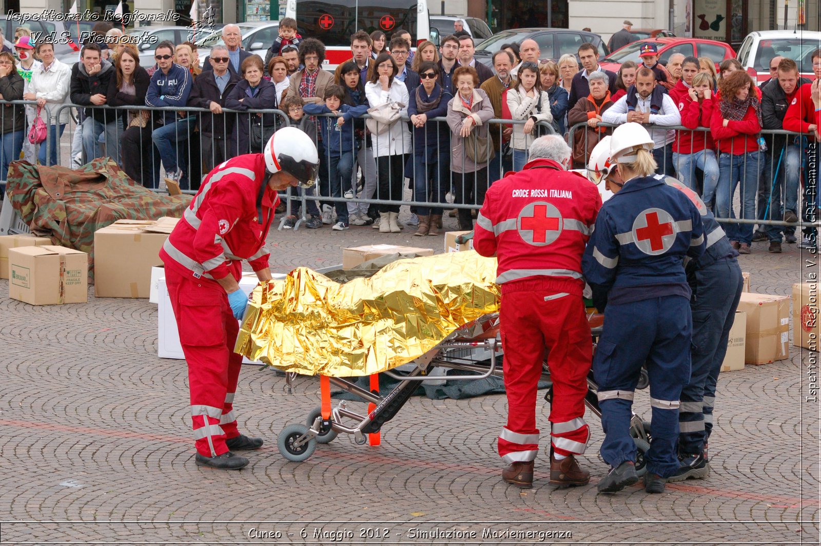 Cuneo - 6 Maggio 2012 - Simulazione Maxiemergenza- Croce Rossa Italiana - Ispettorato Regionale Volontari del Soccorso Piemonte