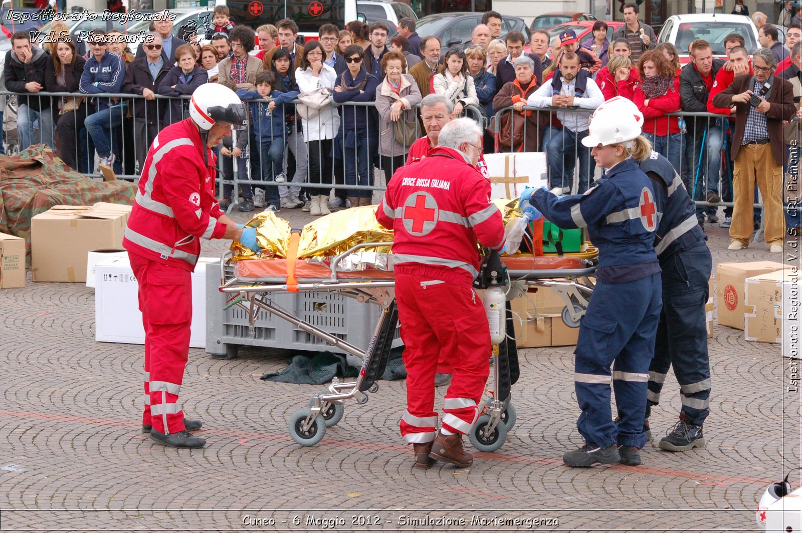 Cuneo - 6 Maggio 2012 - Simulazione Maxiemergenza- Croce Rossa Italiana - Ispettorato Regionale Volontari del Soccorso Piemonte