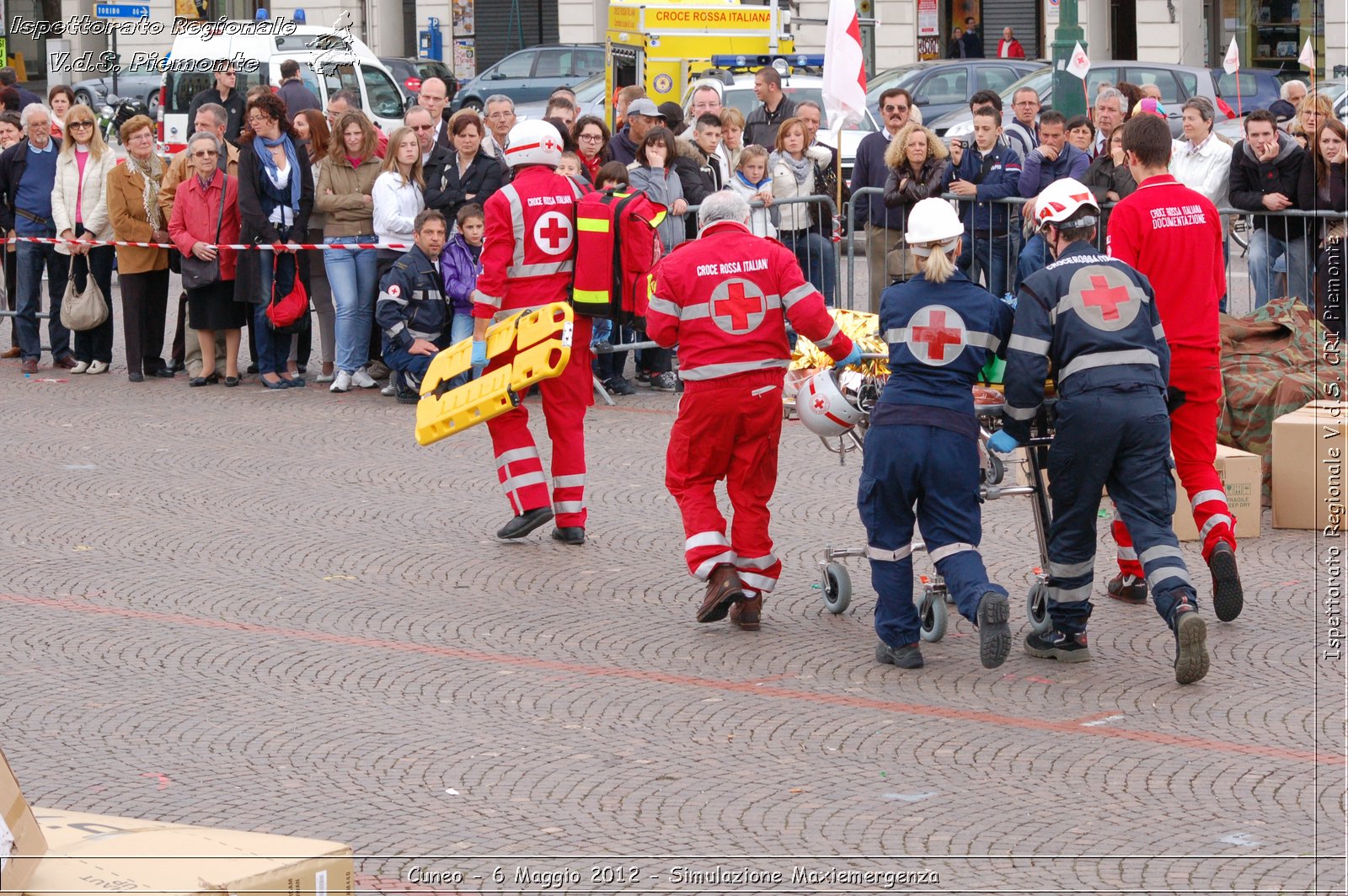 Cuneo - 6 Maggio 2012 - Simulazione Maxiemergenza- Croce Rossa Italiana - Ispettorato Regionale Volontari del Soccorso Piemonte