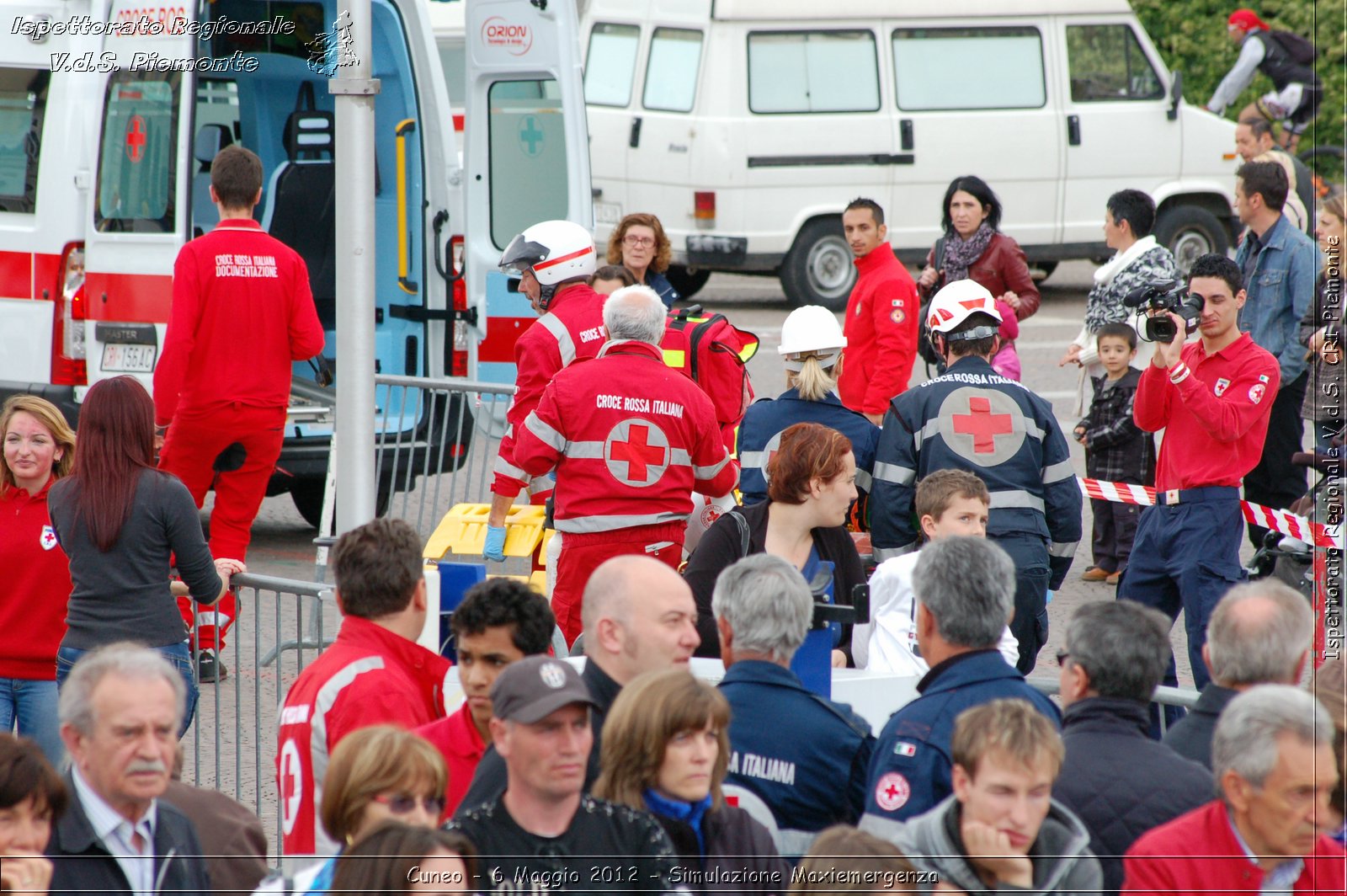 Cuneo - 6 Maggio 2012 - Simulazione Maxiemergenza- Croce Rossa Italiana - Ispettorato Regionale Volontari del Soccorso Piemonte