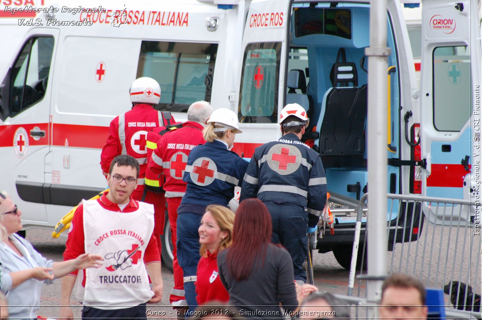 Cuneo - 6 Maggio 2012 - Simulazione Maxiemergenza- Croce Rossa Italiana - Ispettorato Regionale Volontari del Soccorso Piemonte