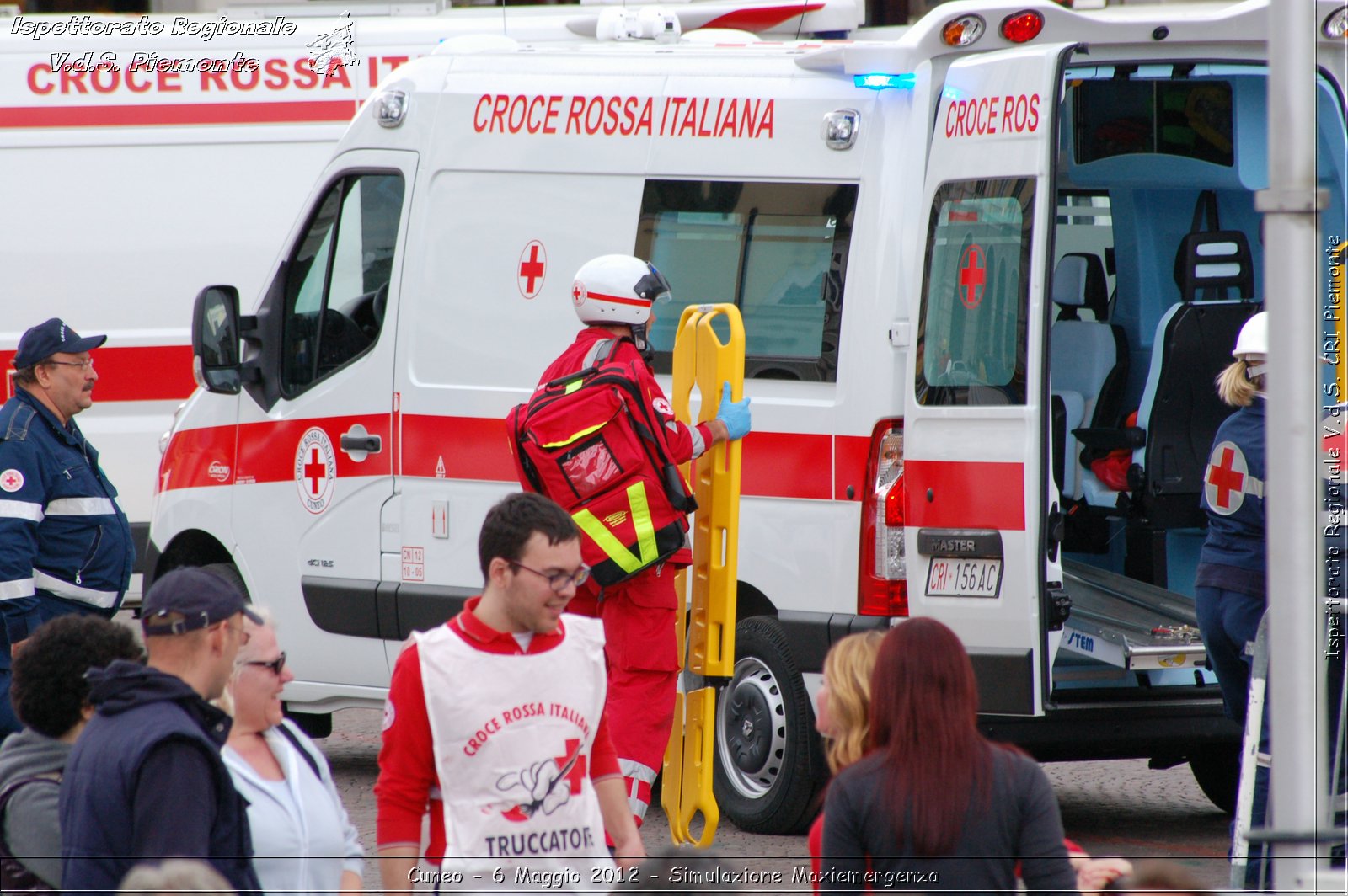 Cuneo - 6 Maggio 2012 - Simulazione Maxiemergenza- Croce Rossa Italiana - Ispettorato Regionale Volontari del Soccorso Piemonte