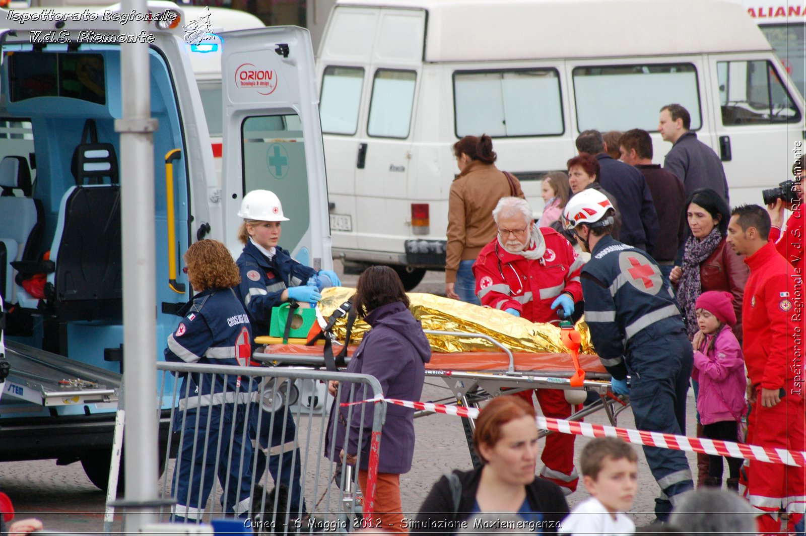 Cuneo - 6 Maggio 2012 - Simulazione Maxiemergenza- Croce Rossa Italiana - Ispettorato Regionale Volontari del Soccorso Piemonte