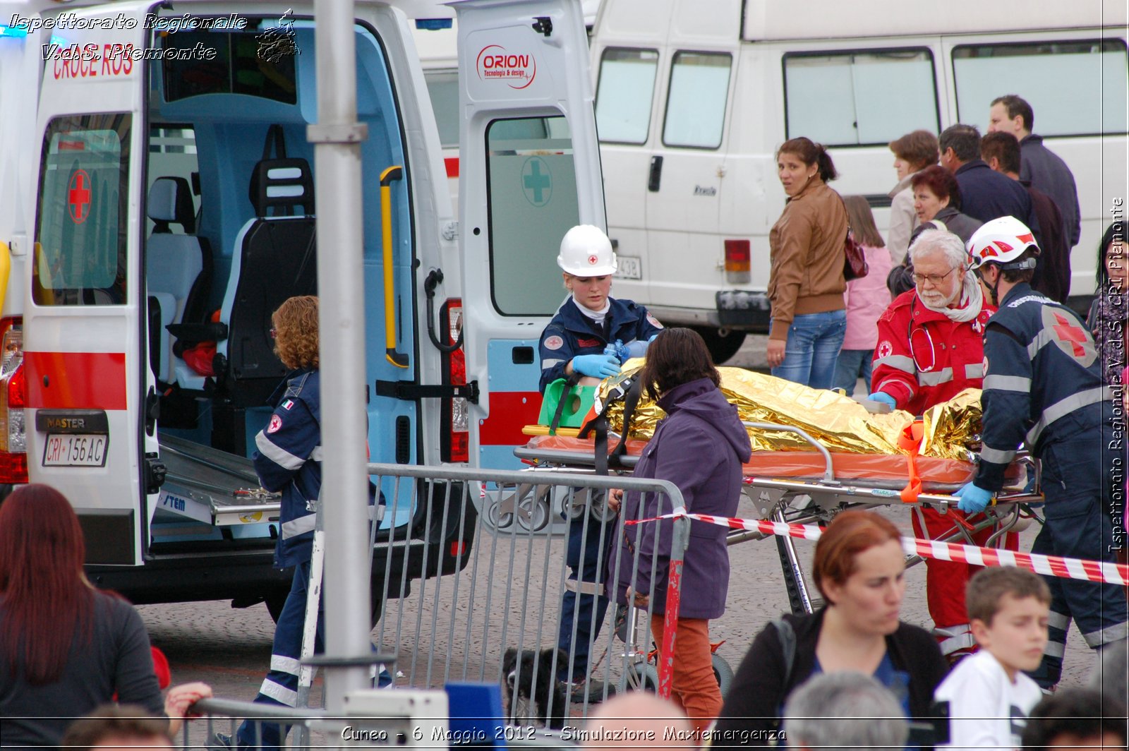 Cuneo - 6 Maggio 2012 - Simulazione Maxiemergenza- Croce Rossa Italiana - Ispettorato Regionale Volontari del Soccorso Piemonte