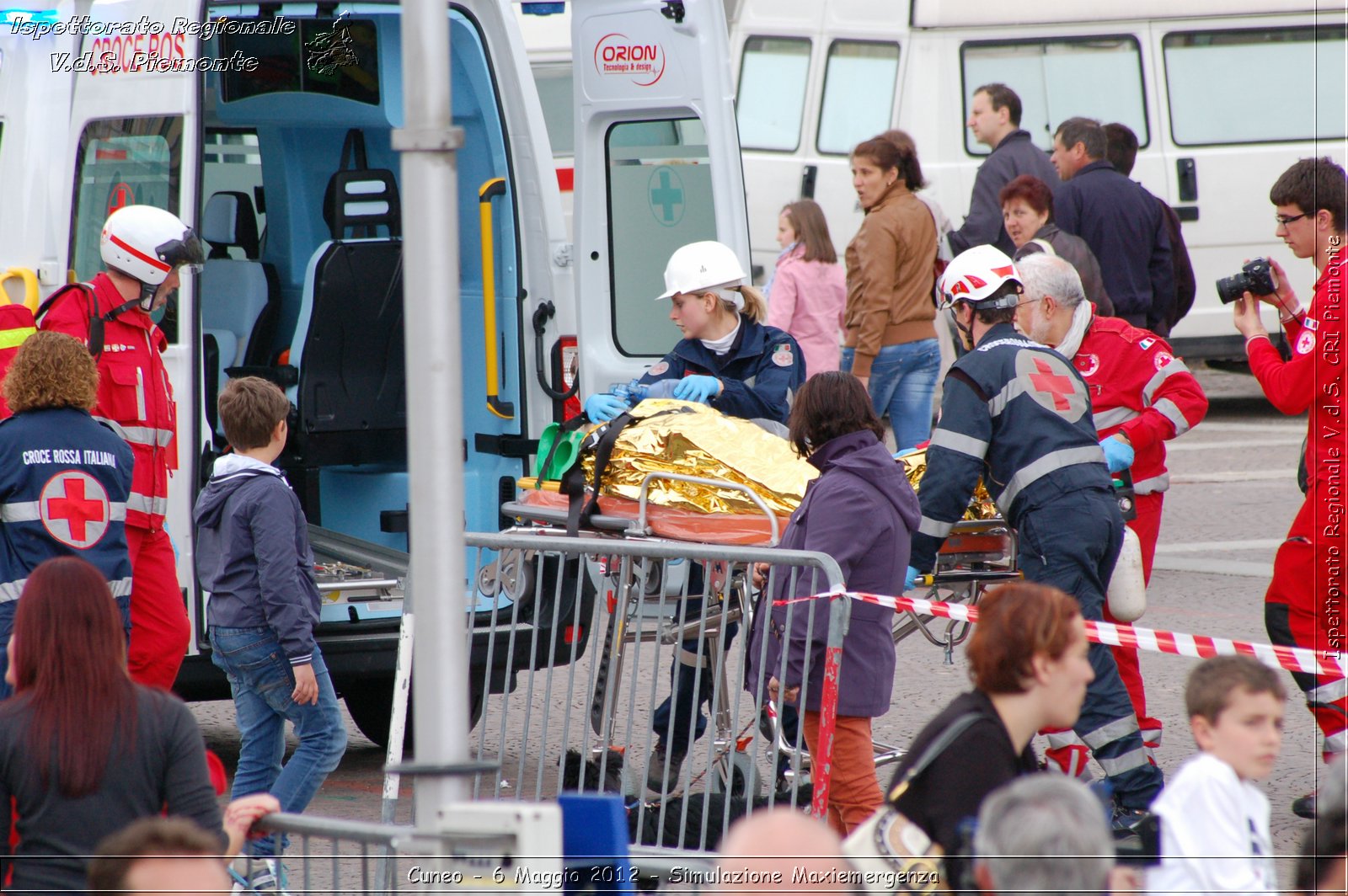 Cuneo - 6 Maggio 2012 - Simulazione Maxiemergenza- Croce Rossa Italiana - Ispettorato Regionale Volontari del Soccorso Piemonte