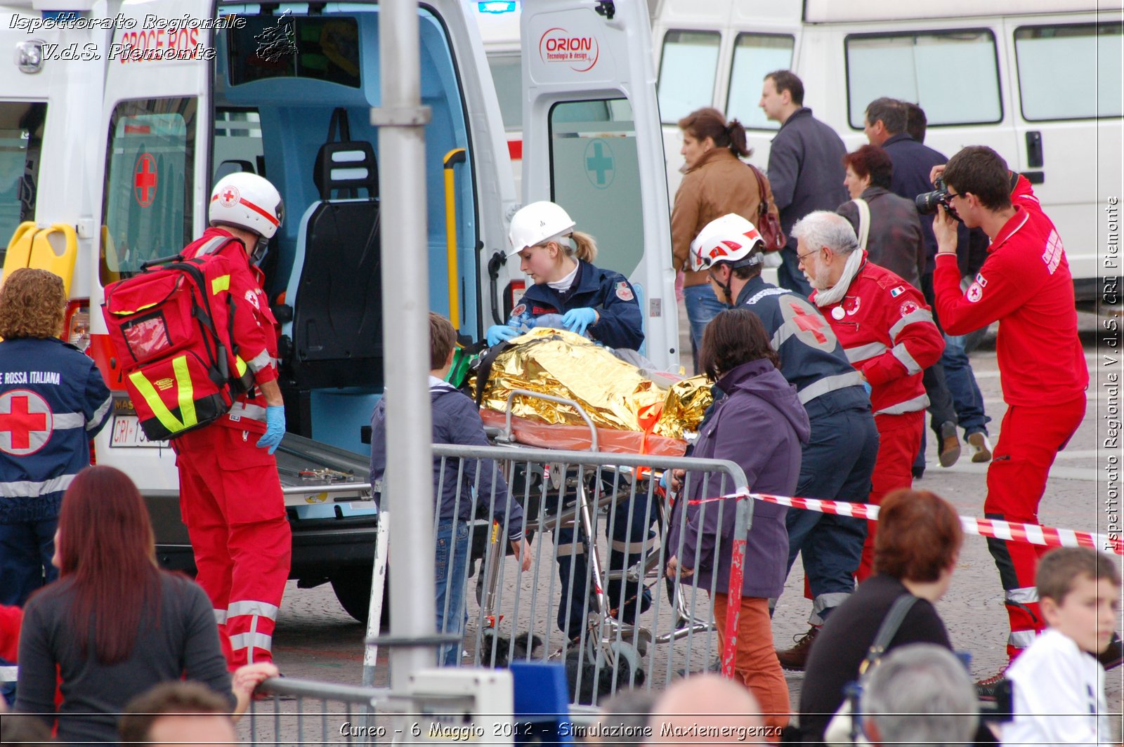 Cuneo - 6 Maggio 2012 - Simulazione Maxiemergenza- Croce Rossa Italiana - Ispettorato Regionale Volontari del Soccorso Piemonte