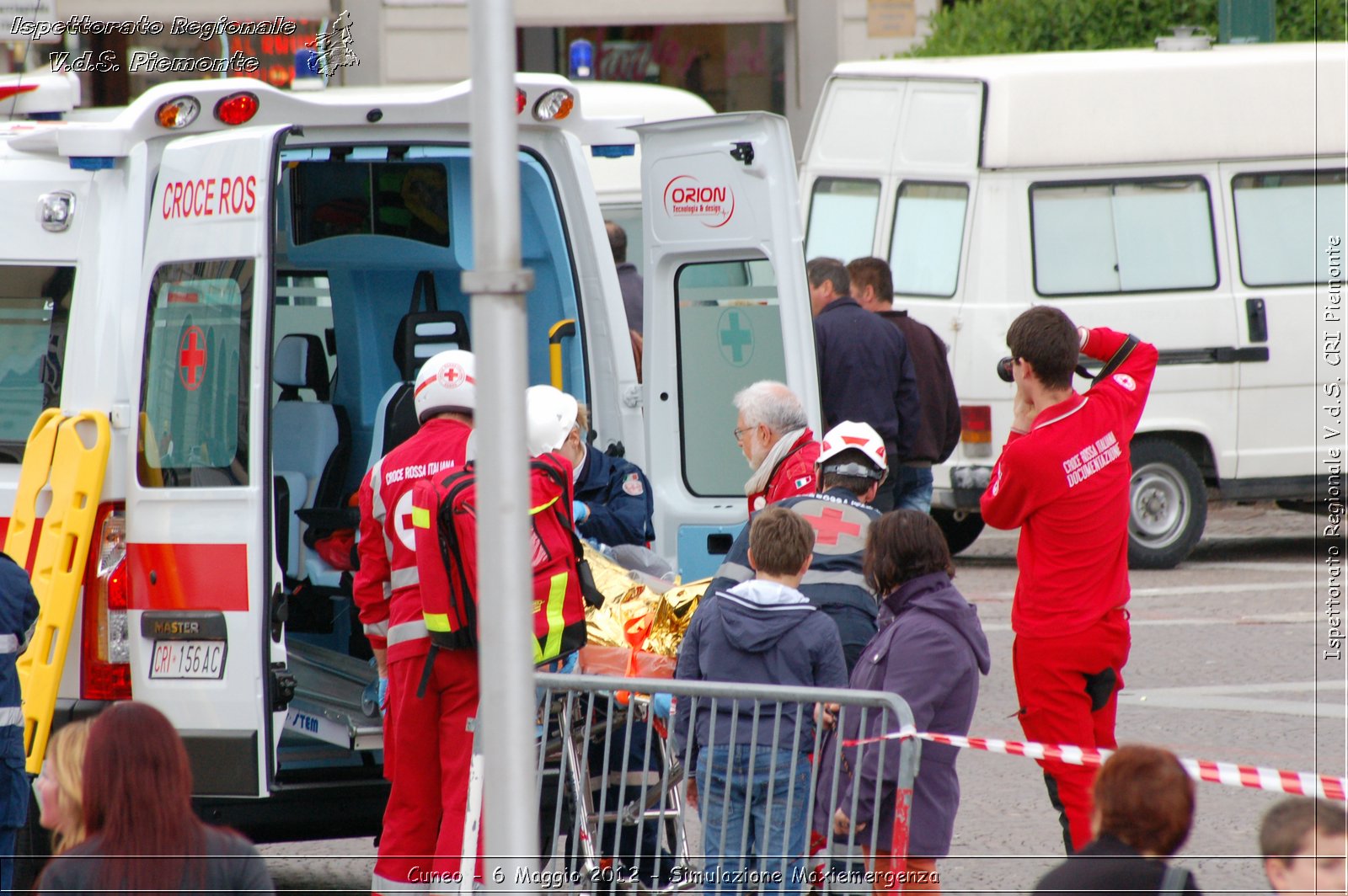 Cuneo - 6 Maggio 2012 - Simulazione Maxiemergenza- Croce Rossa Italiana - Ispettorato Regionale Volontari del Soccorso Piemonte