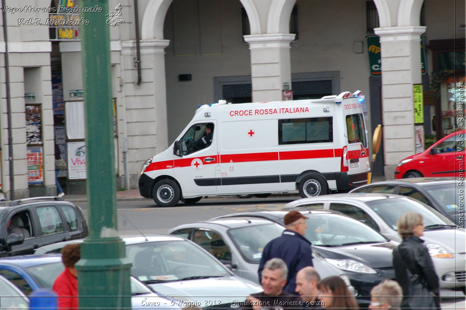 Cuneo - 6 Maggio 2012 - Simulazione Maxiemergenza- Croce Rossa Italiana - Ispettorato Regionale Volontari del Soccorso Piemonte