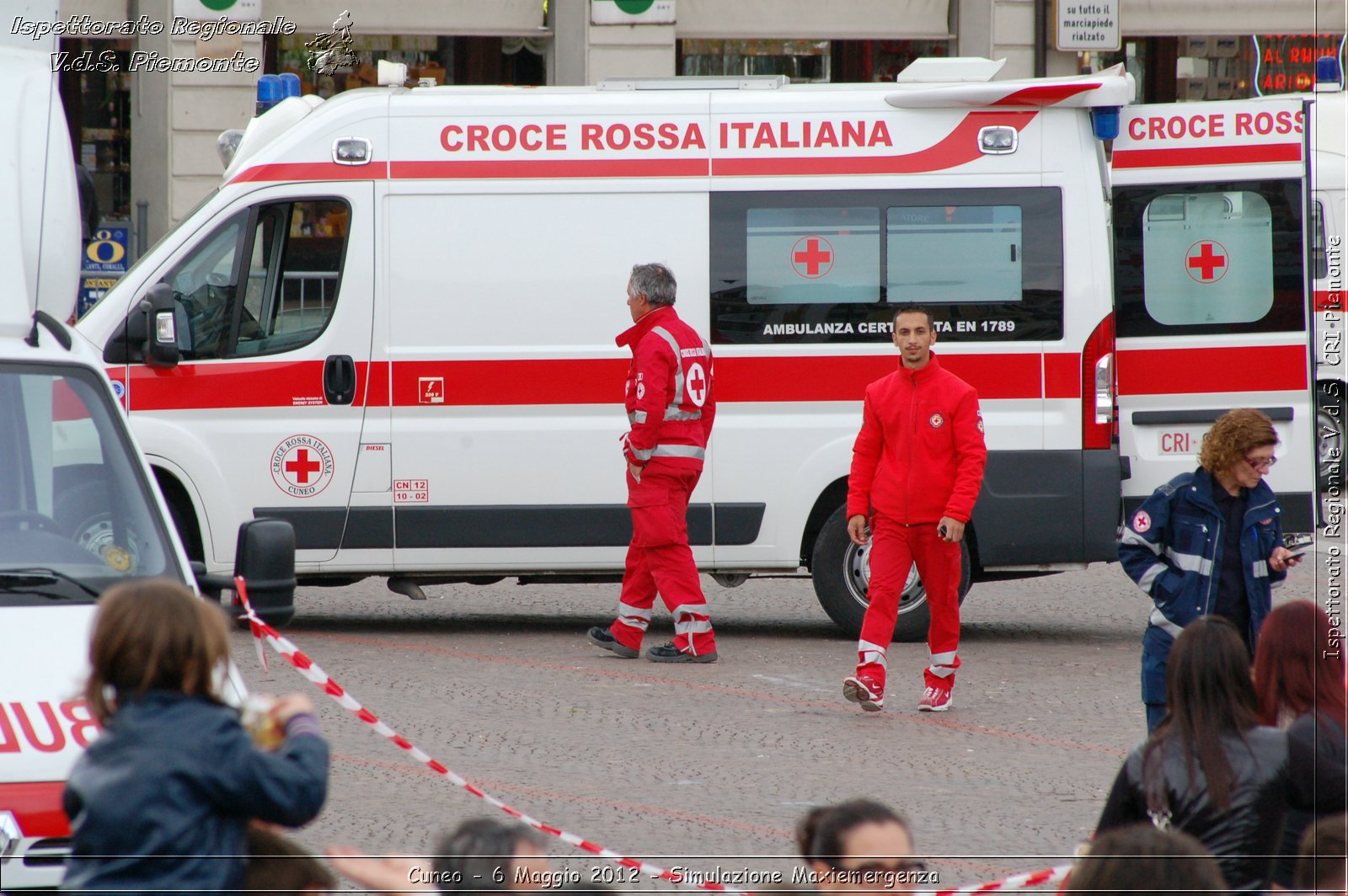 Cuneo - 6 Maggio 2012 - Simulazione Maxiemergenza- Croce Rossa Italiana - Ispettorato Regionale Volontari del Soccorso Piemonte